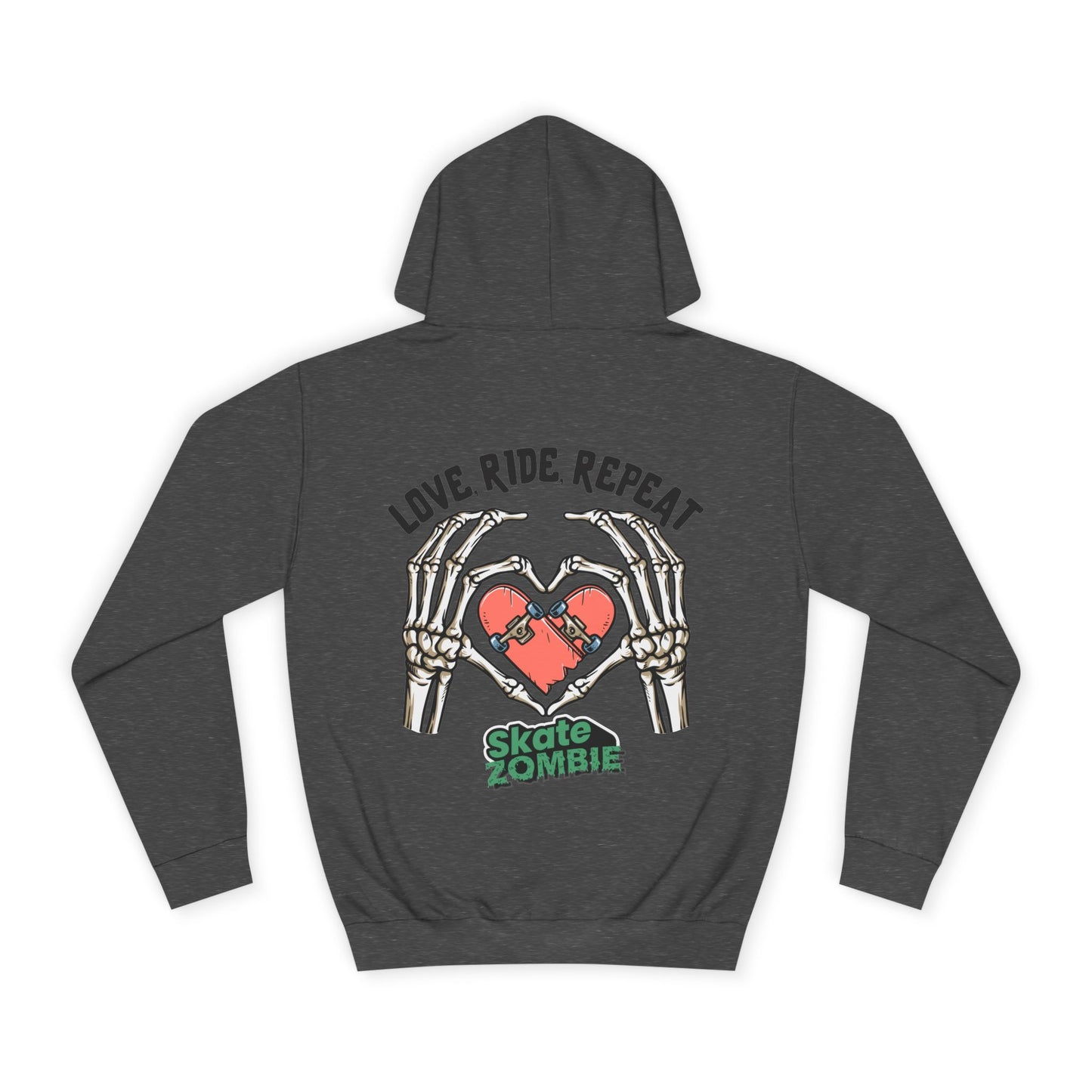 Love Ride Repeat - Unisex Hoodie - Skate Zombie