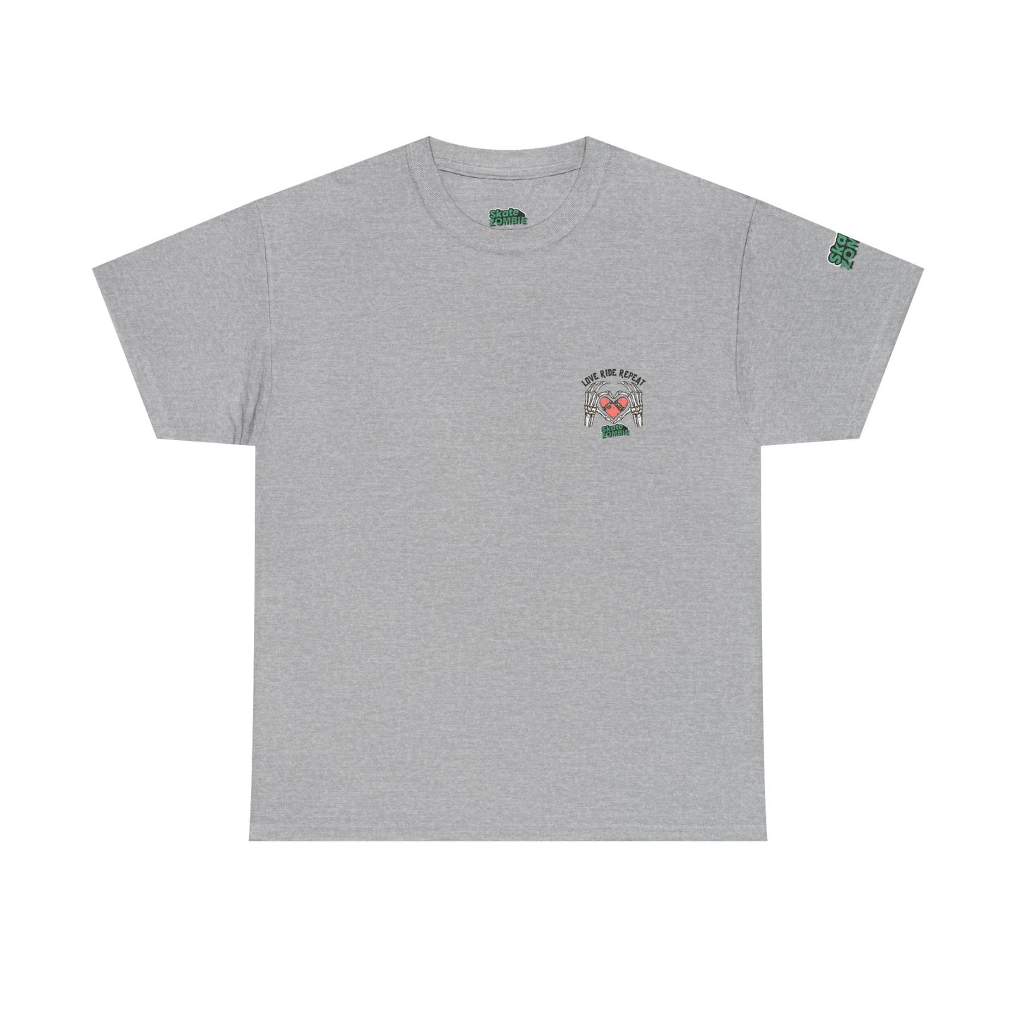 Love Ride Repeat - Unisex Tee - Skate Zombie Small Logo T-Shirt