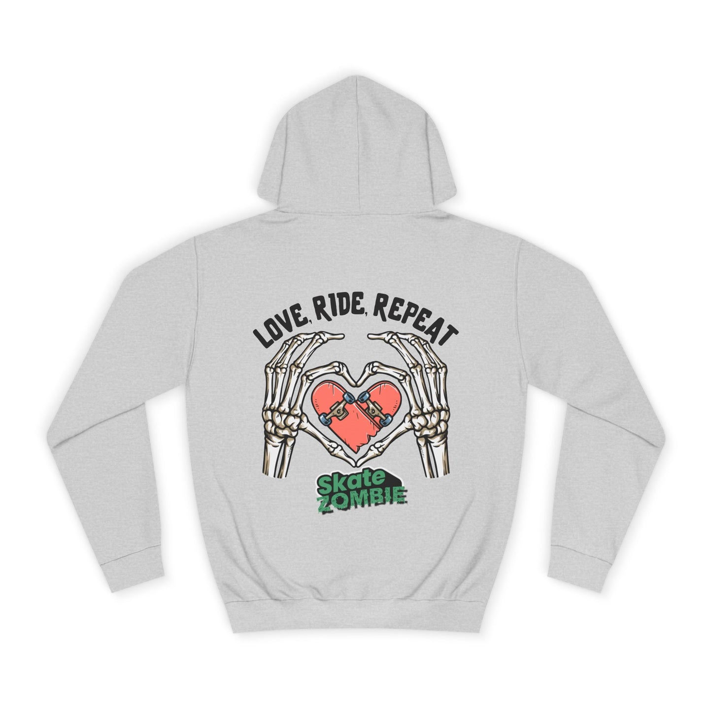 Love Ride Repeat - Unisex Hoodie - Skate Zombie