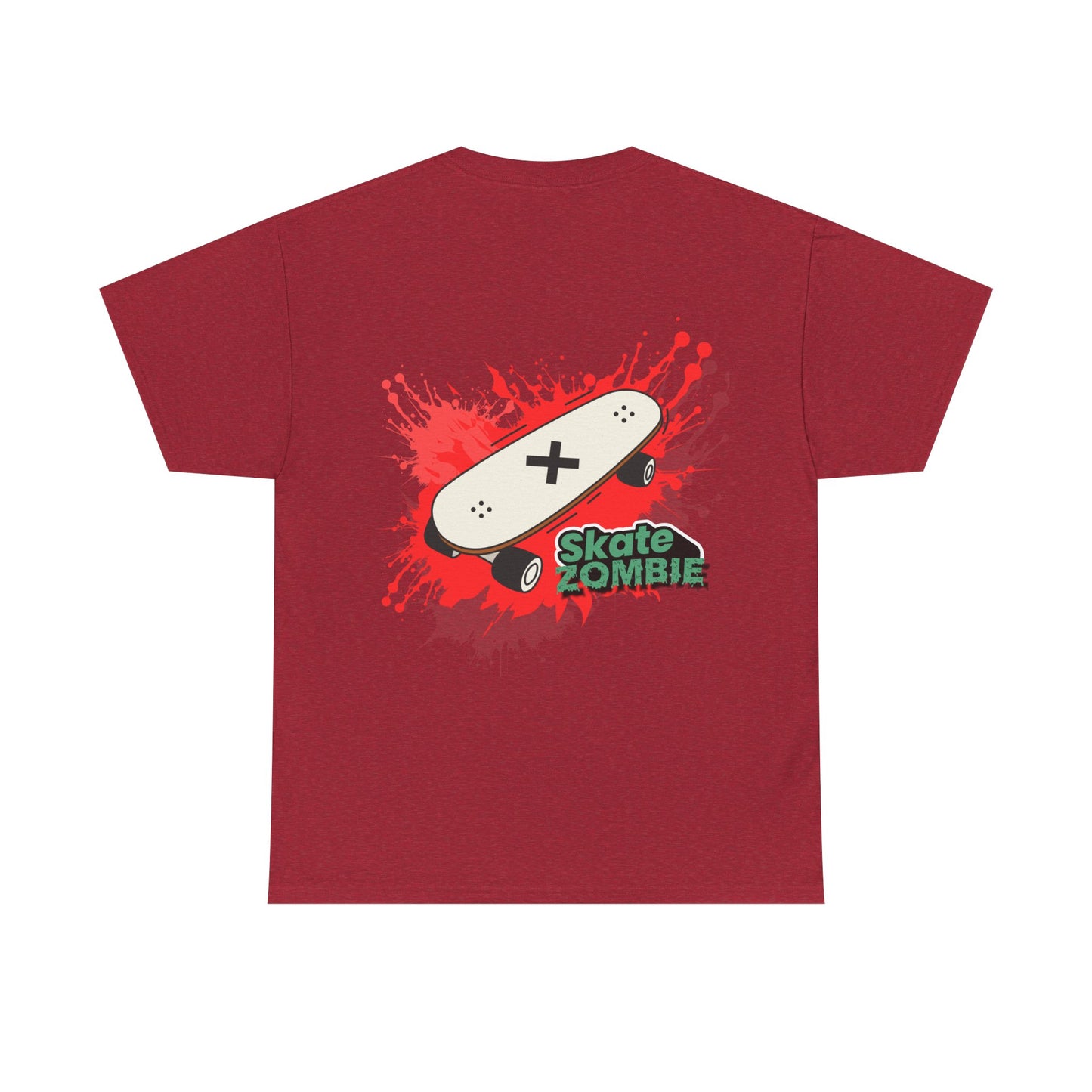 Skate Blood - Unisex Tee - Skate Zombie Back Design T-Shirt