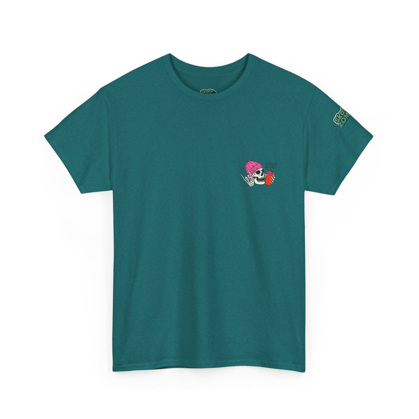 Coffee Is Life - Unisex Tee - Skate Zombie Small Logo T-Shirt