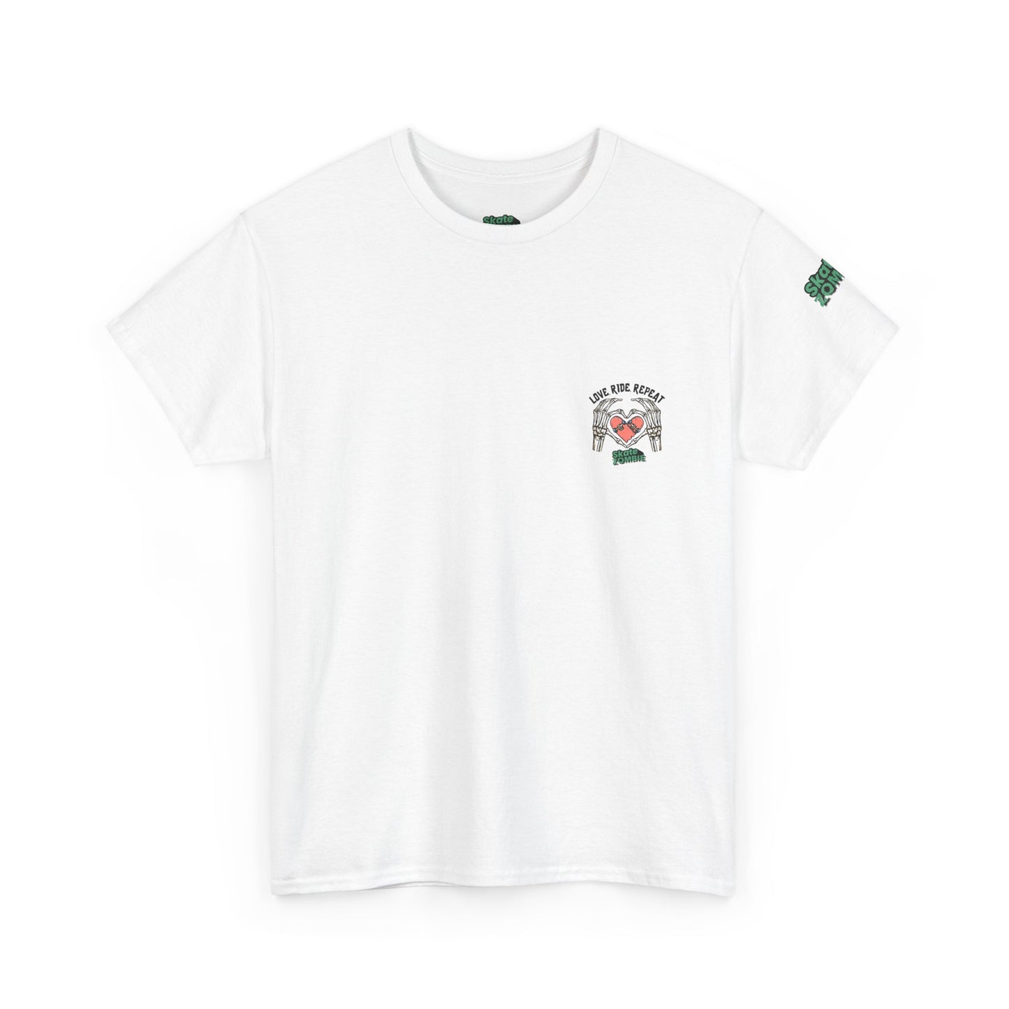 Love Ride Repeat - Unisex Tee - Skate Zombie Small Logo T-Shirt