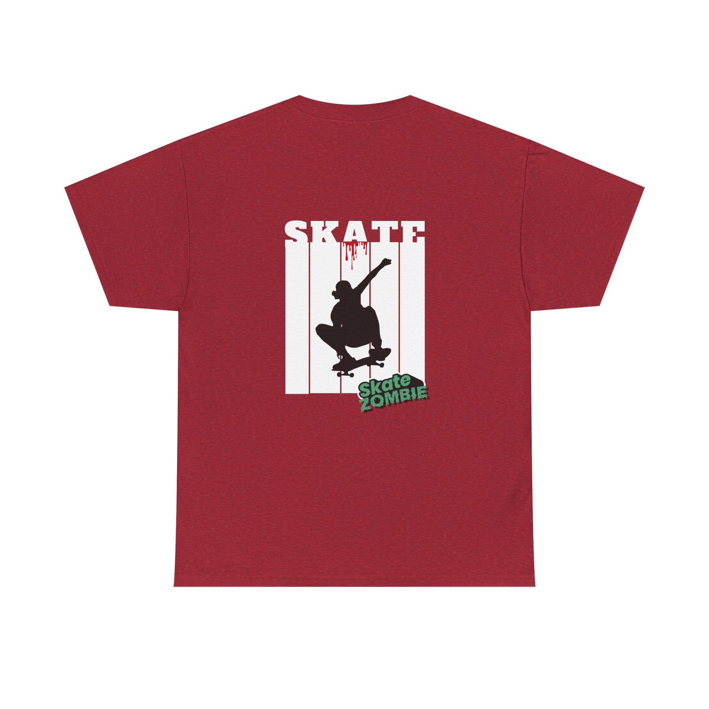 Skate NYC - Unisex Tee - Skate Zombie Back Design T-Shirt