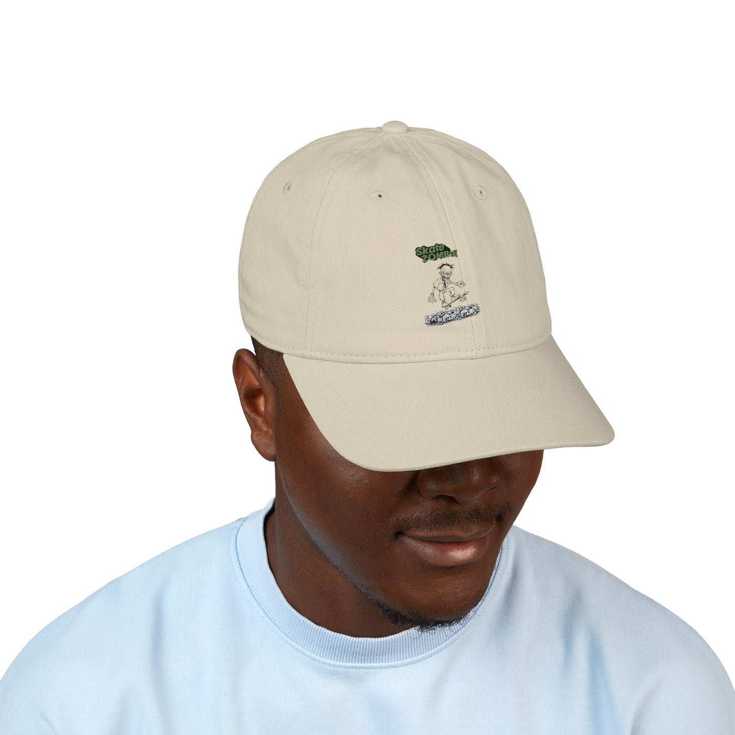 Skate Skulls - Skate Zombie Original - Embroidered Organic Baseball Cap