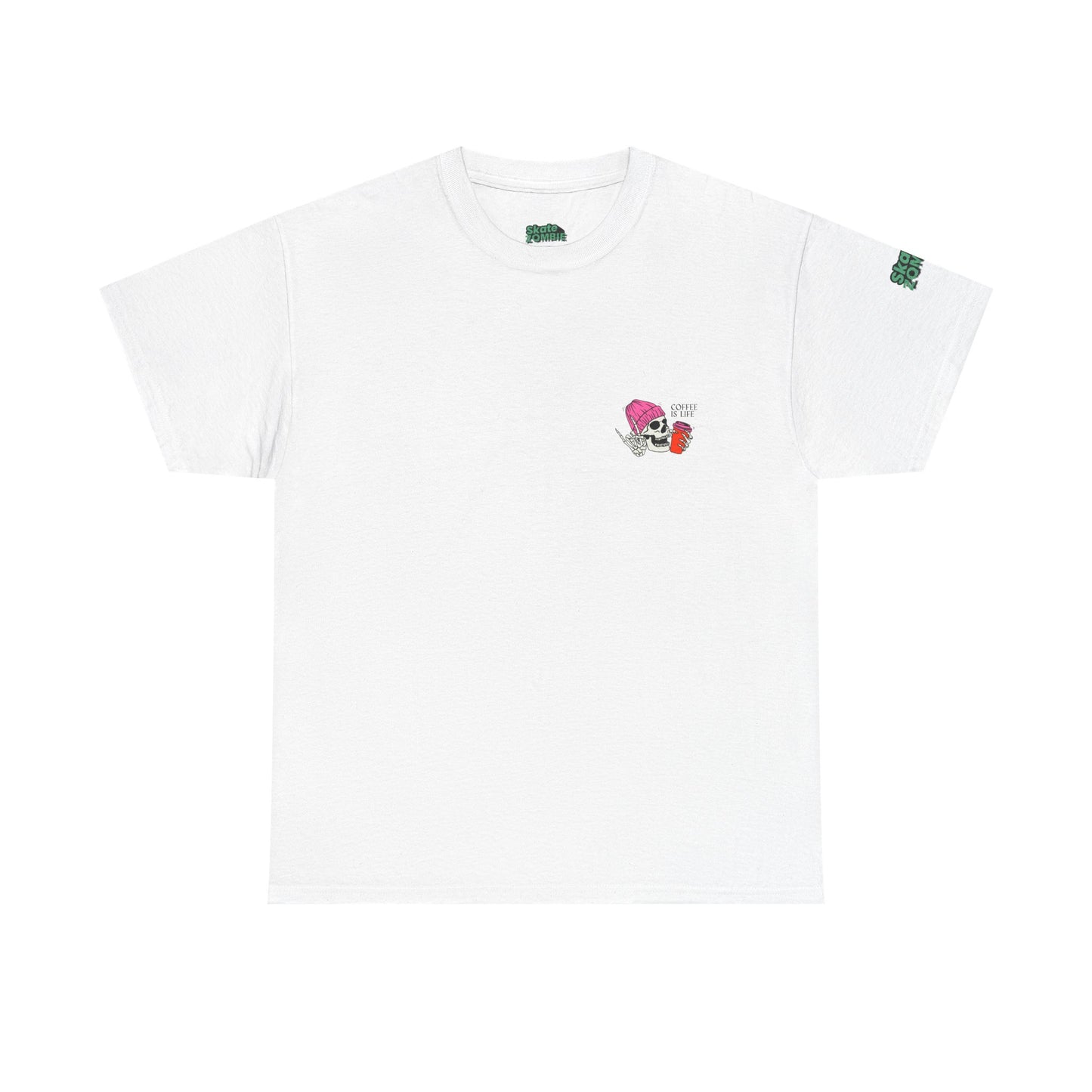 Coffee Is Life - Unisex Tee - Skate Zombie Small Logo T-Shirt