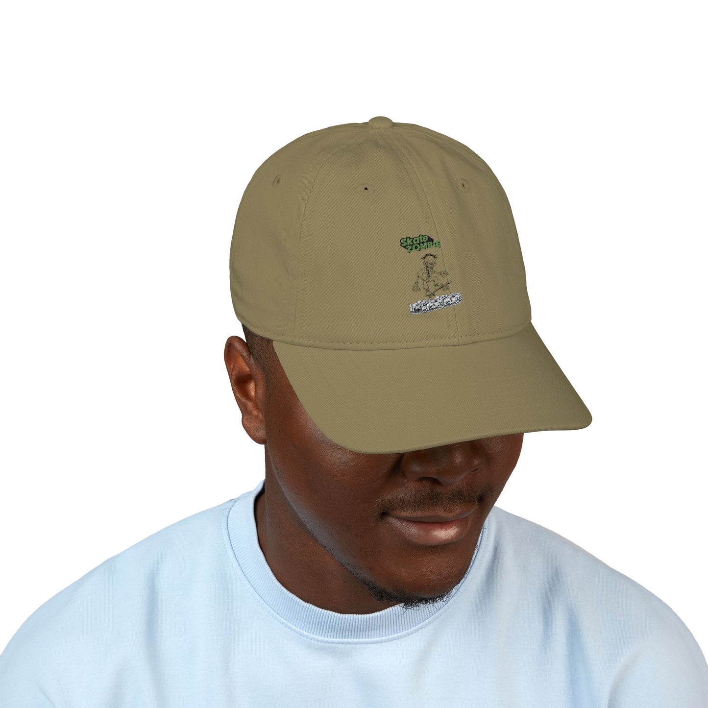 Skate Skulls - Skate Zombie Original - Embroidered Organic Baseball Cap