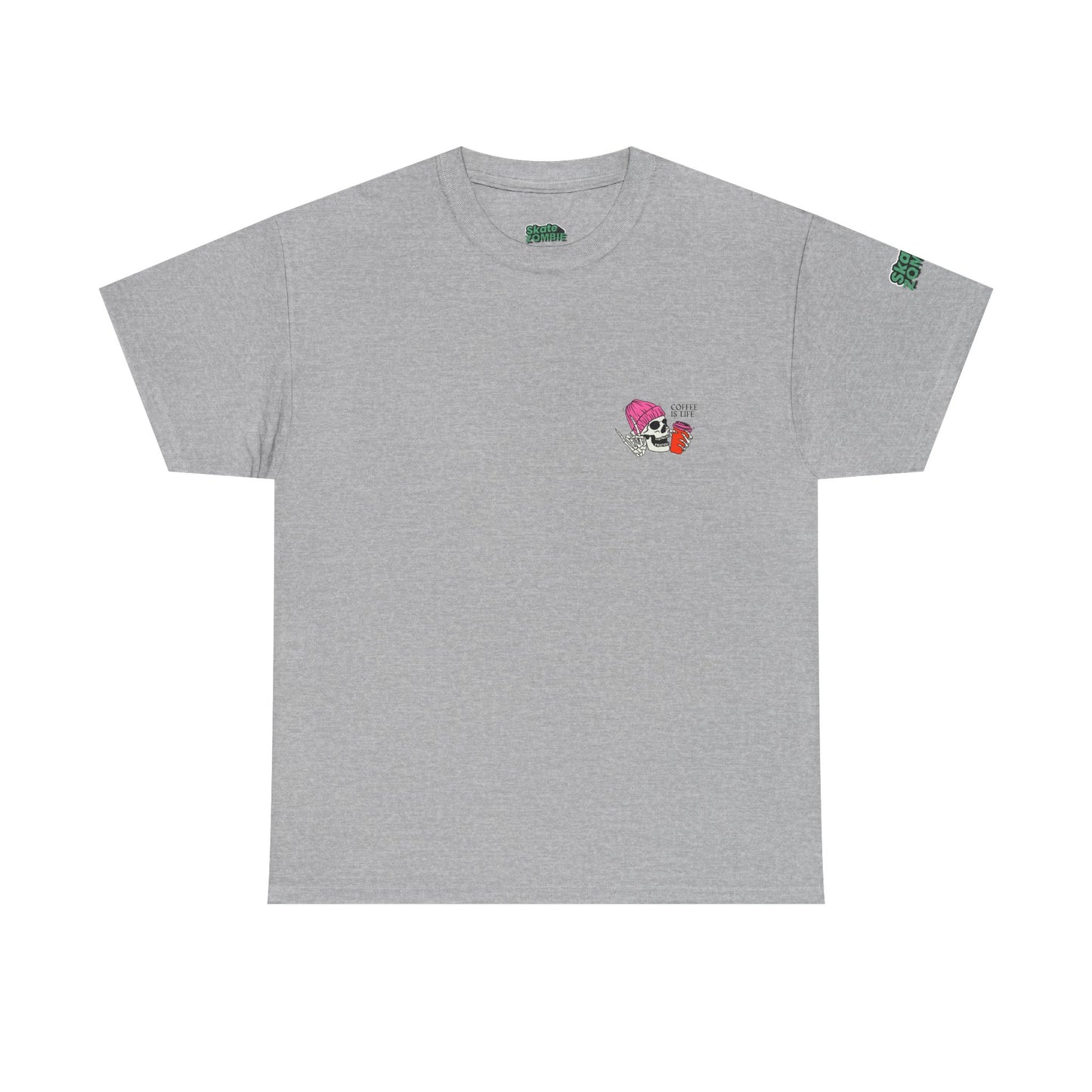 Coffee Is Life - Unisex Tee - Skate Zombie Small Logo T-Shirt