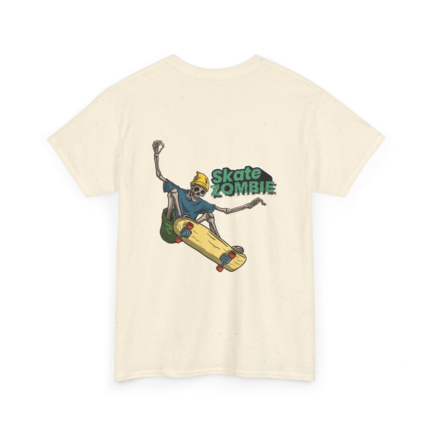 Skate Skeleton - Unisex Tee - Skate Zombie Back Design T-Shirt