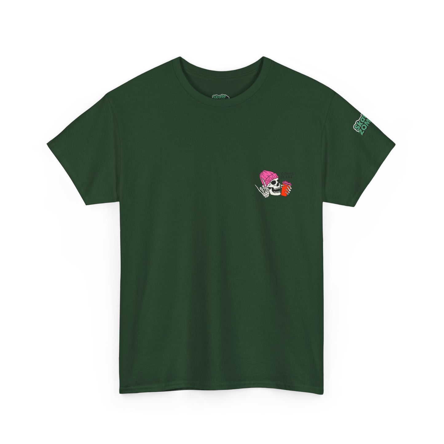 Coffee Is Life - Unisex Tee - Skate Zombie Small Logo T-Shirt