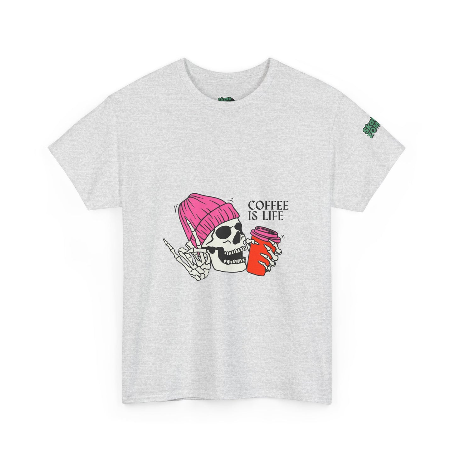 Coffee Is Life - Unisex Tee - Skate Zombie Front Design T-Shirt