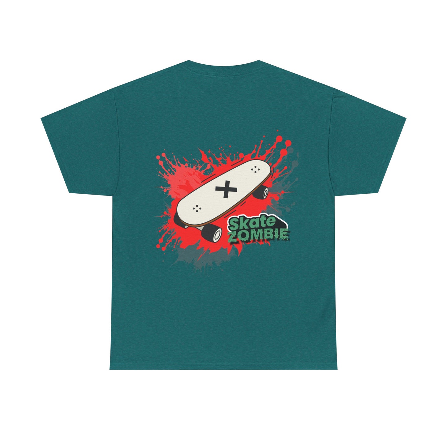Skate Blood - Unisex Tee - Skate Zombie Back Design T-Shirt