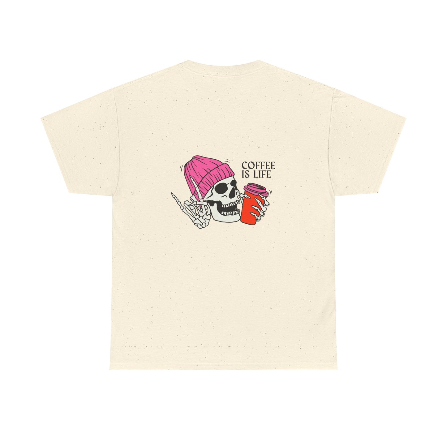 Coffee Is Life - Unisex Tee - Skate Zombie Back Design T-Shirt
