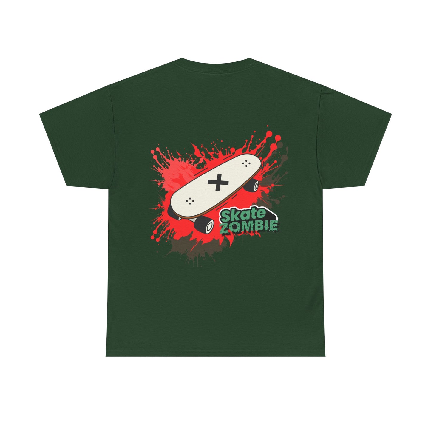 Skate Blood - Unisex Tee - Skate Zombie Back Design T-Shirt