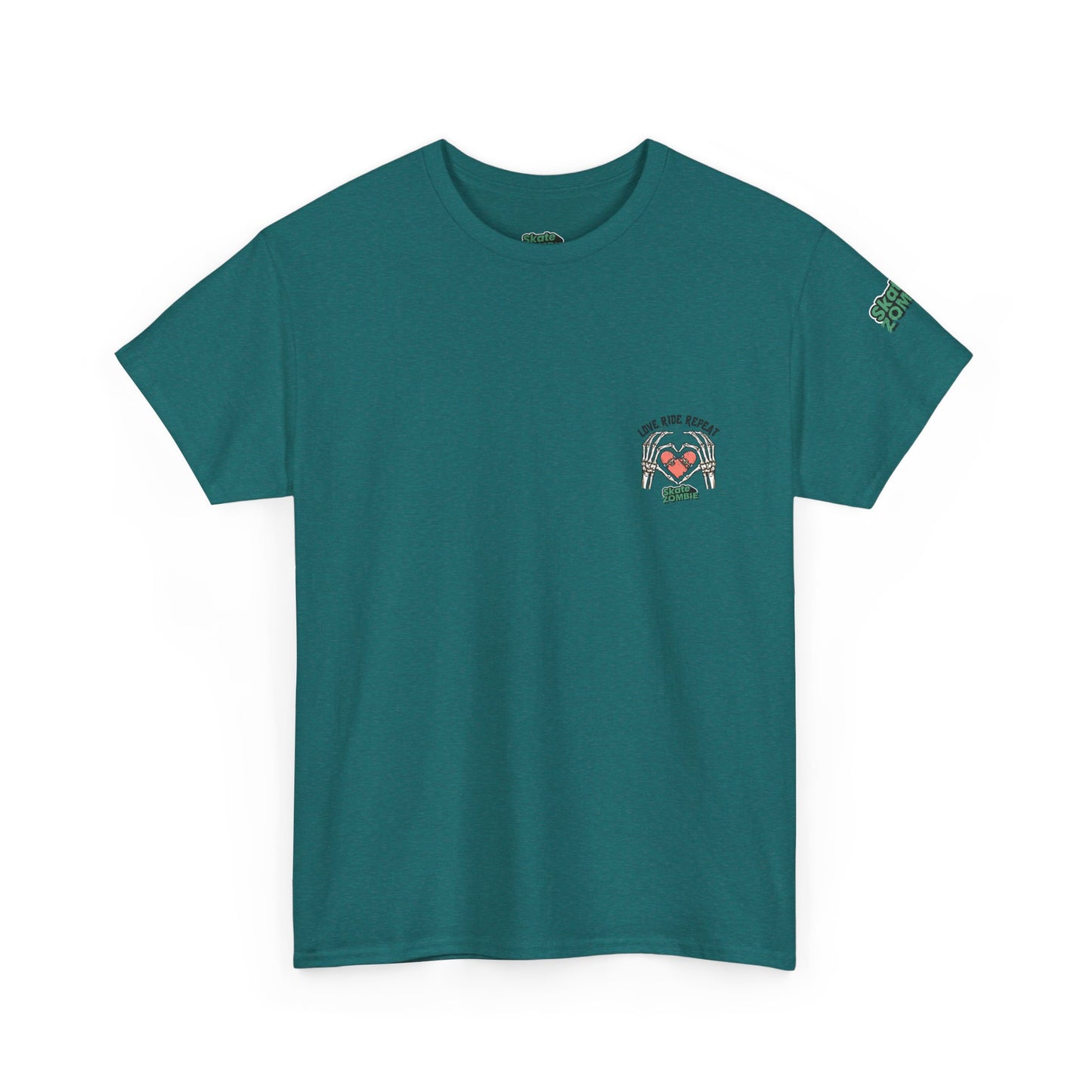 Love Ride Repeat - Unisex Tee - Skate Zombie Small Logo T-Shirt