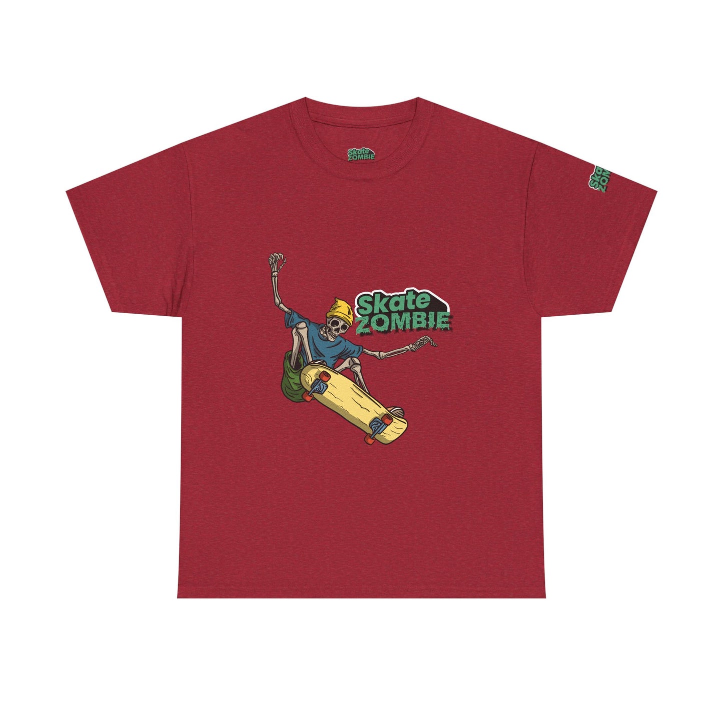 Skate Skeleton - Unisex Tee - Skate Zombie Front Design T-Shirt