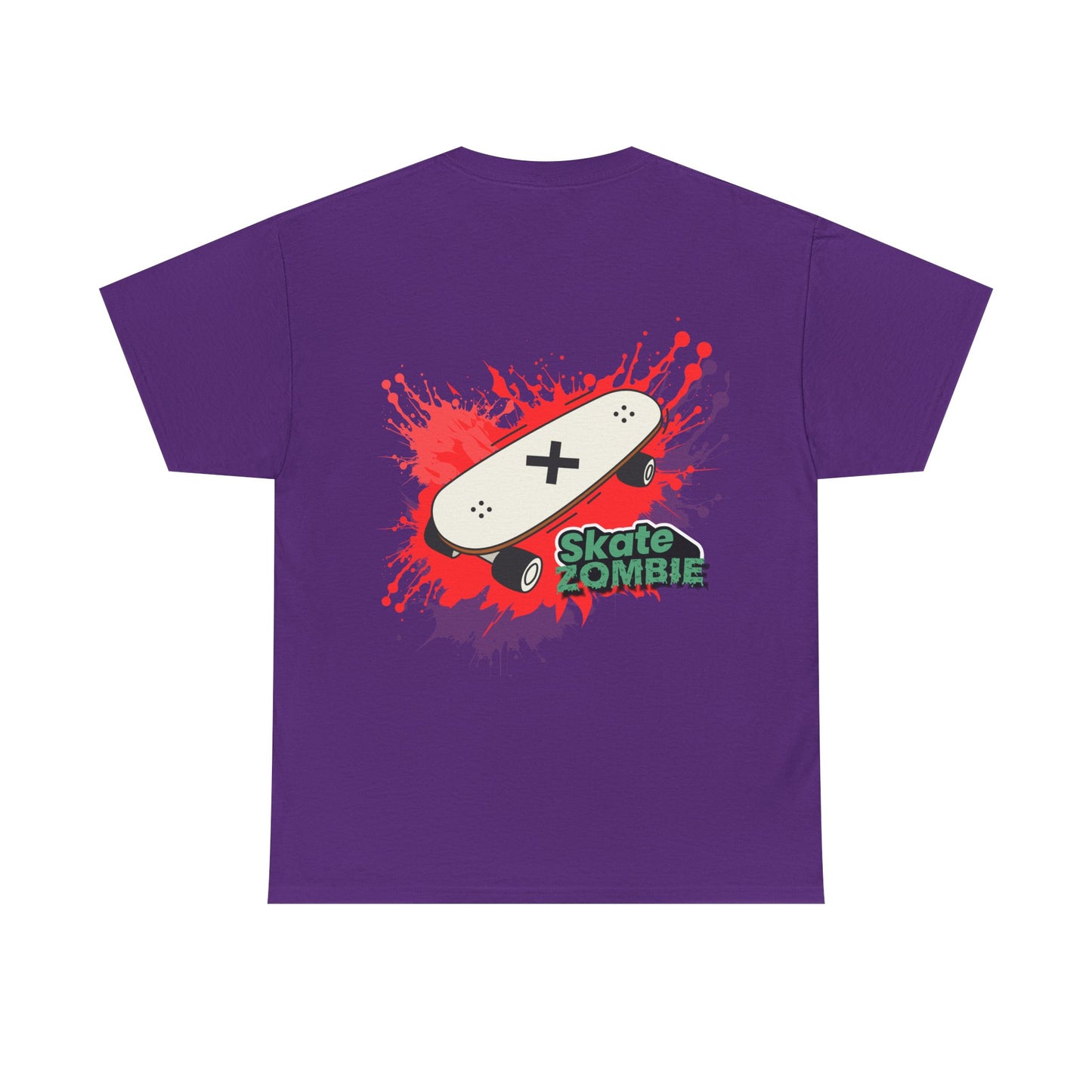 Skate Blood - Unisex Tee - Skate Zombie Back Design T-Shirt