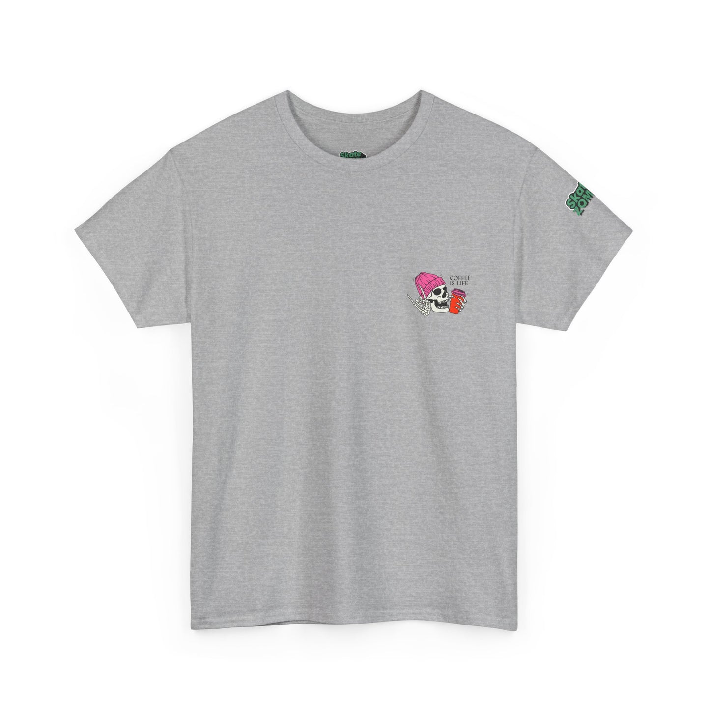 Coffee Is Life - Unisex Tee - Skate Zombie Small Logo T-Shirt