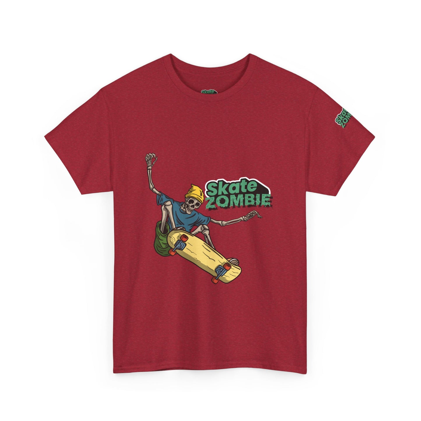 Skate Skeleton - Unisex Tee - Skate Zombie Front Design T-Shirt