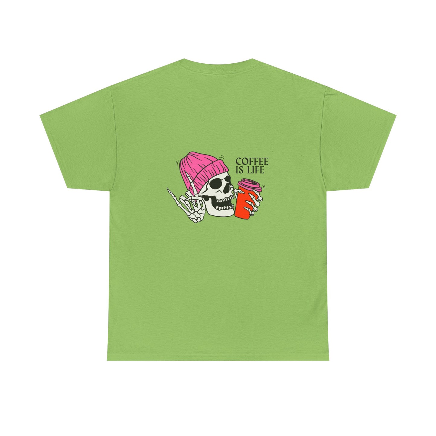 Coffee Is Life - Unisex Tee - Skate Zombie Back Design T-Shirt