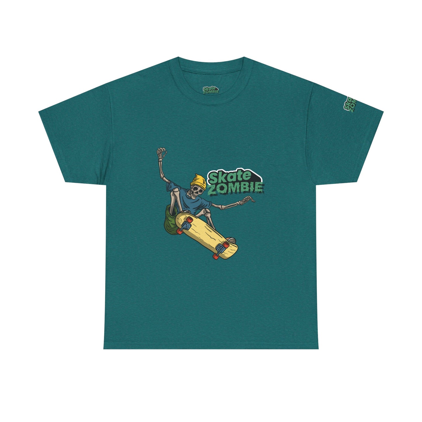 Skate Skeleton - Unisex Tee - Skate Zombie Front Design T-Shirt
