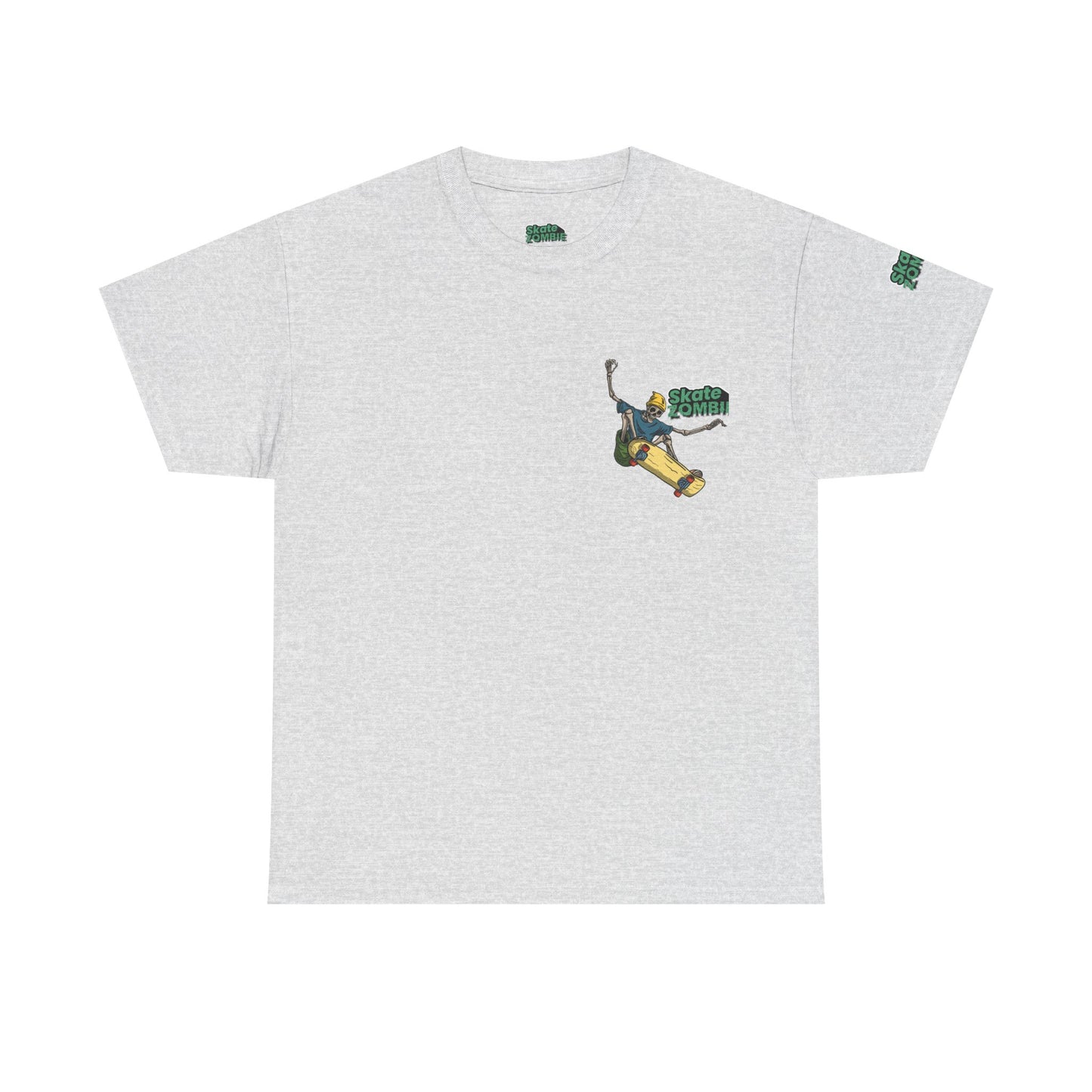 Skate Skeleton - Unisex Tee - Skate Zombie Small Logo T-Shirt