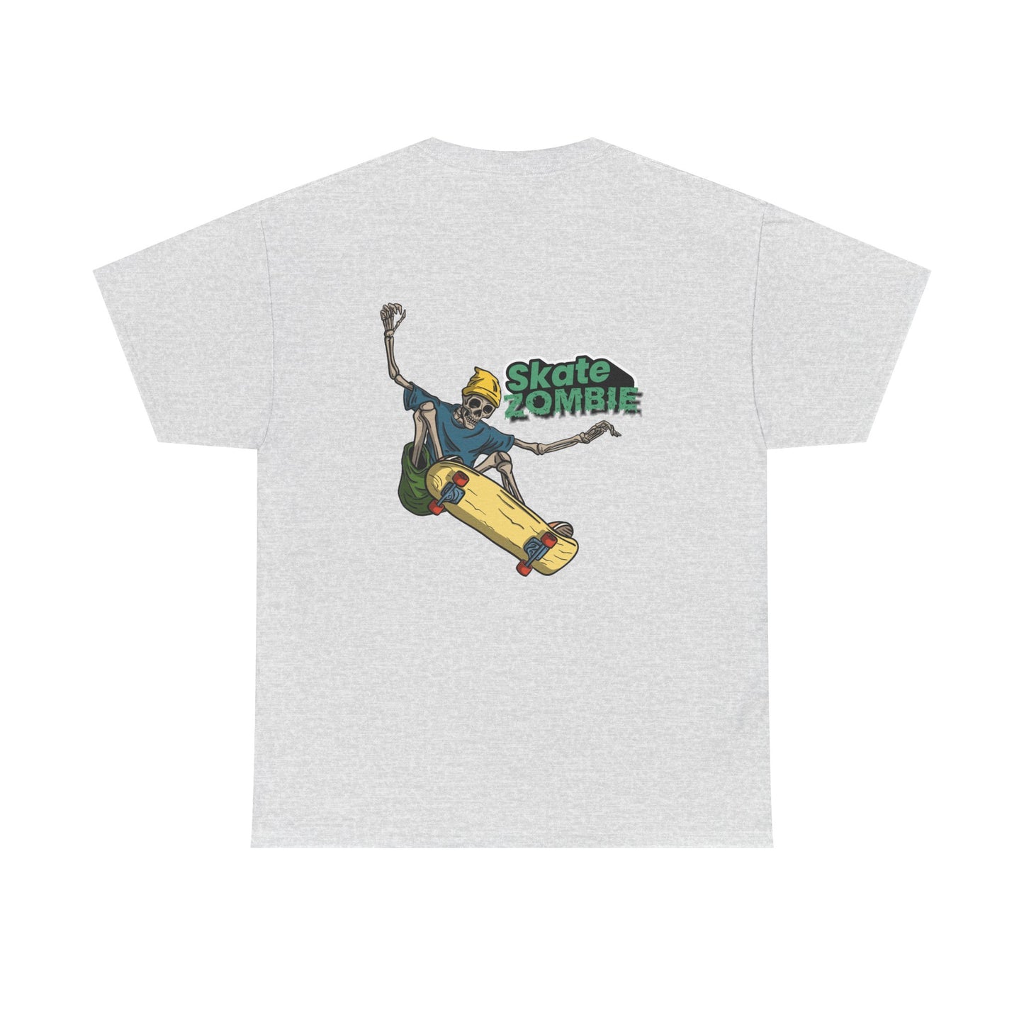 Skate Skeleton - Unisex Tee - Skate Zombie Back Design T-Shirt