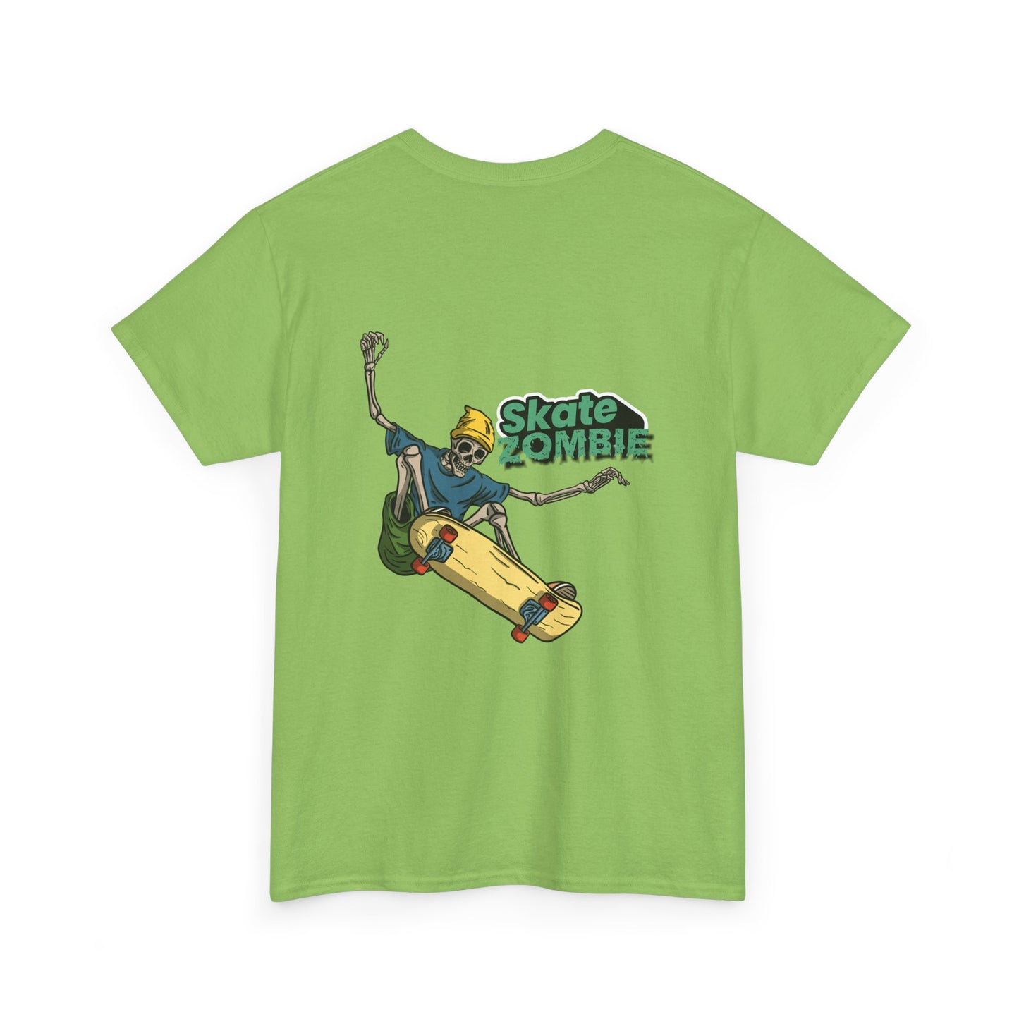 Skate Skeleton - Unisex Tee - Skate Zombie Back Design T-Shirt