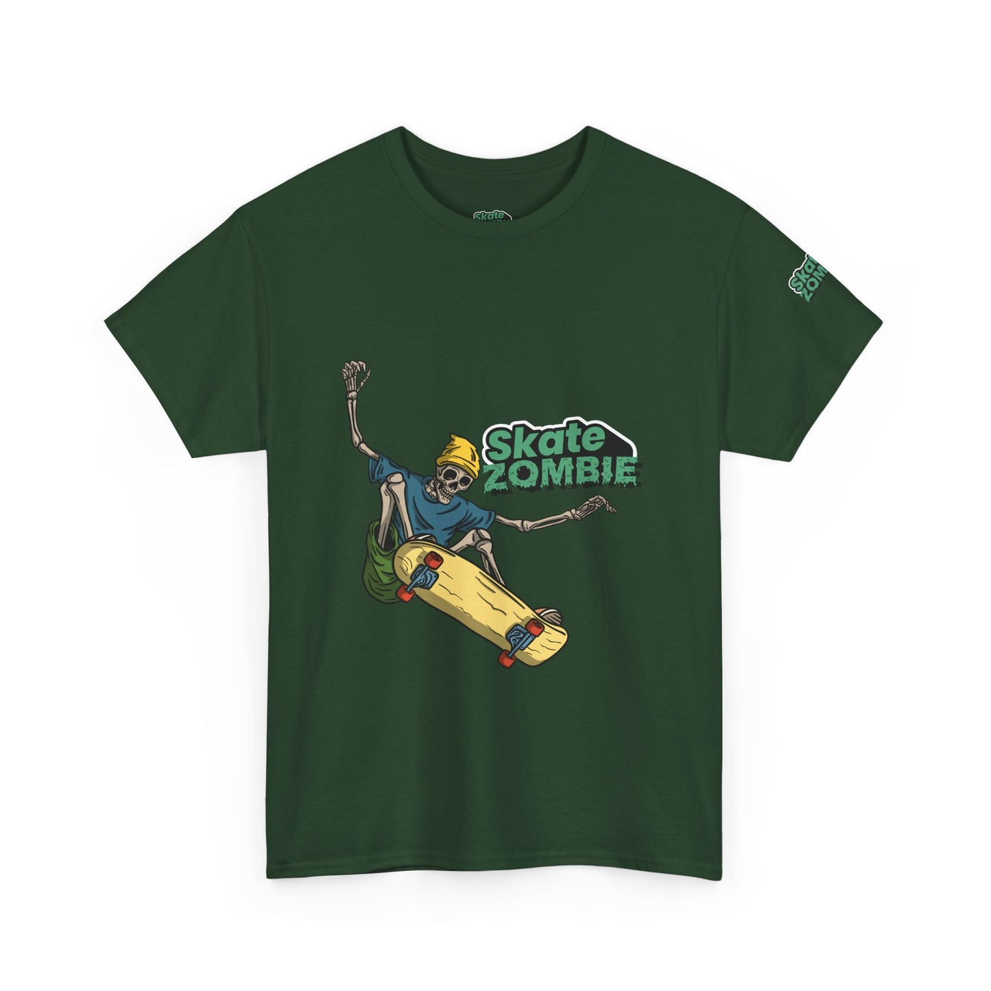Skate Skeleton - Unisex Tee - Skate Zombie Front Design T-Shirt