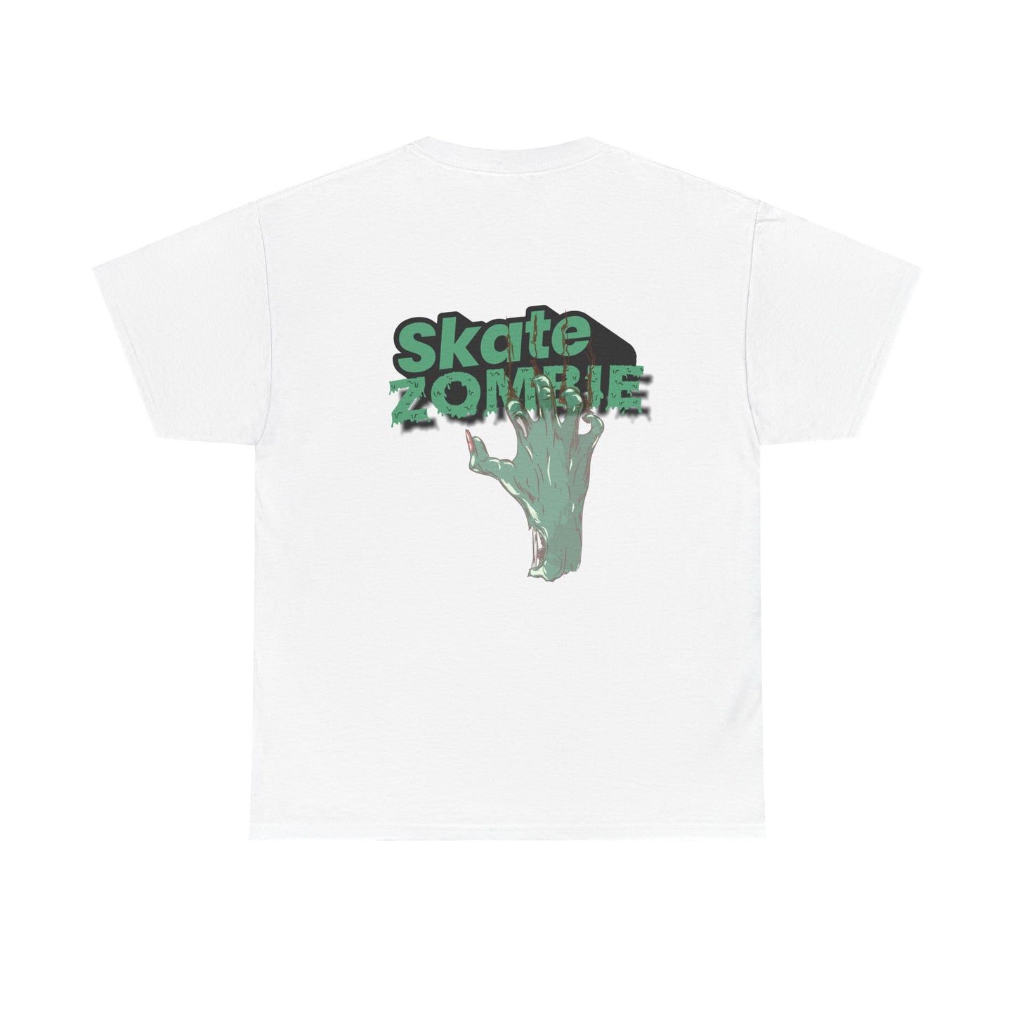 Skate Hand - Unisex Tee - Skate Zombie Back Design T-Shirt