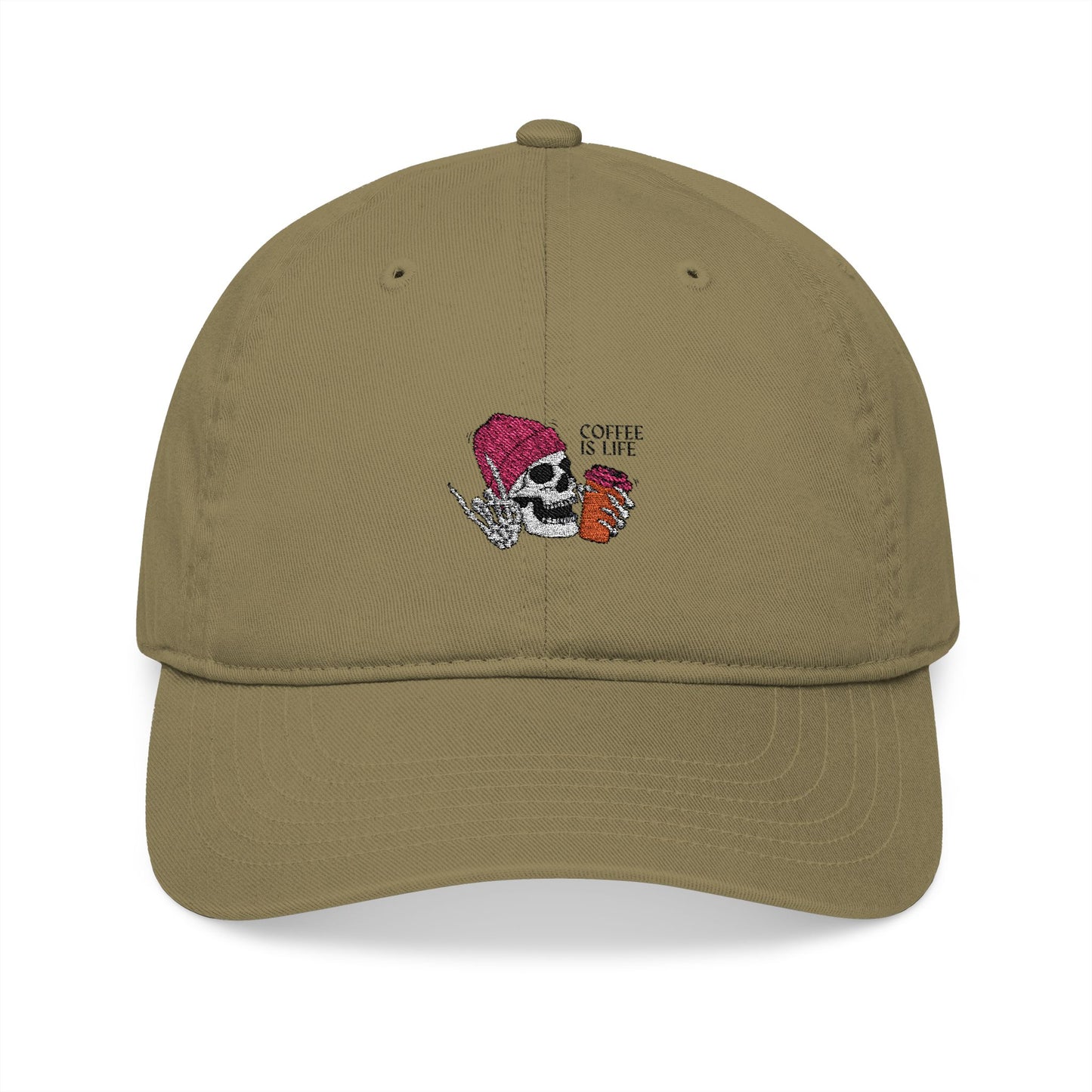 Coffee Is Life - Skate Zombie Original - Embroidered Organic Baseball Cap