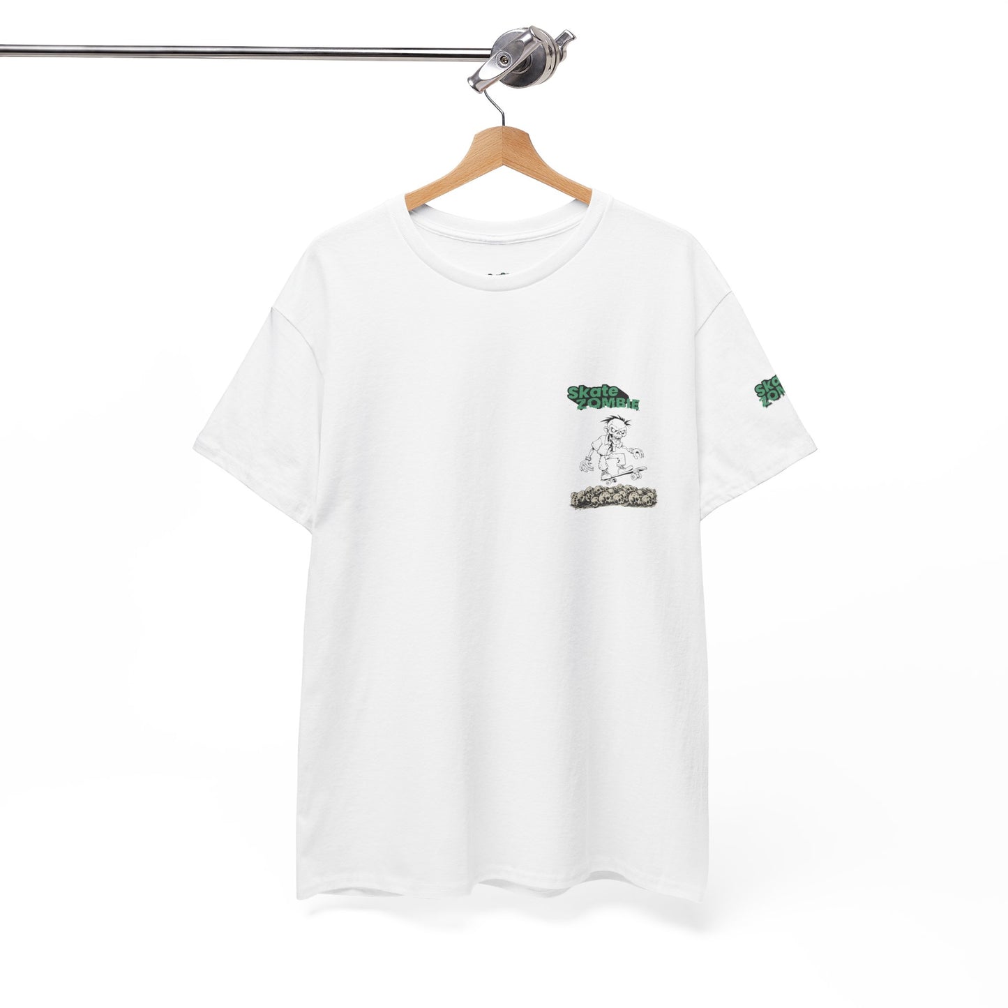 Skate Skulls - Unisex Tee - Skate Zombie Small Logo T-Shirt