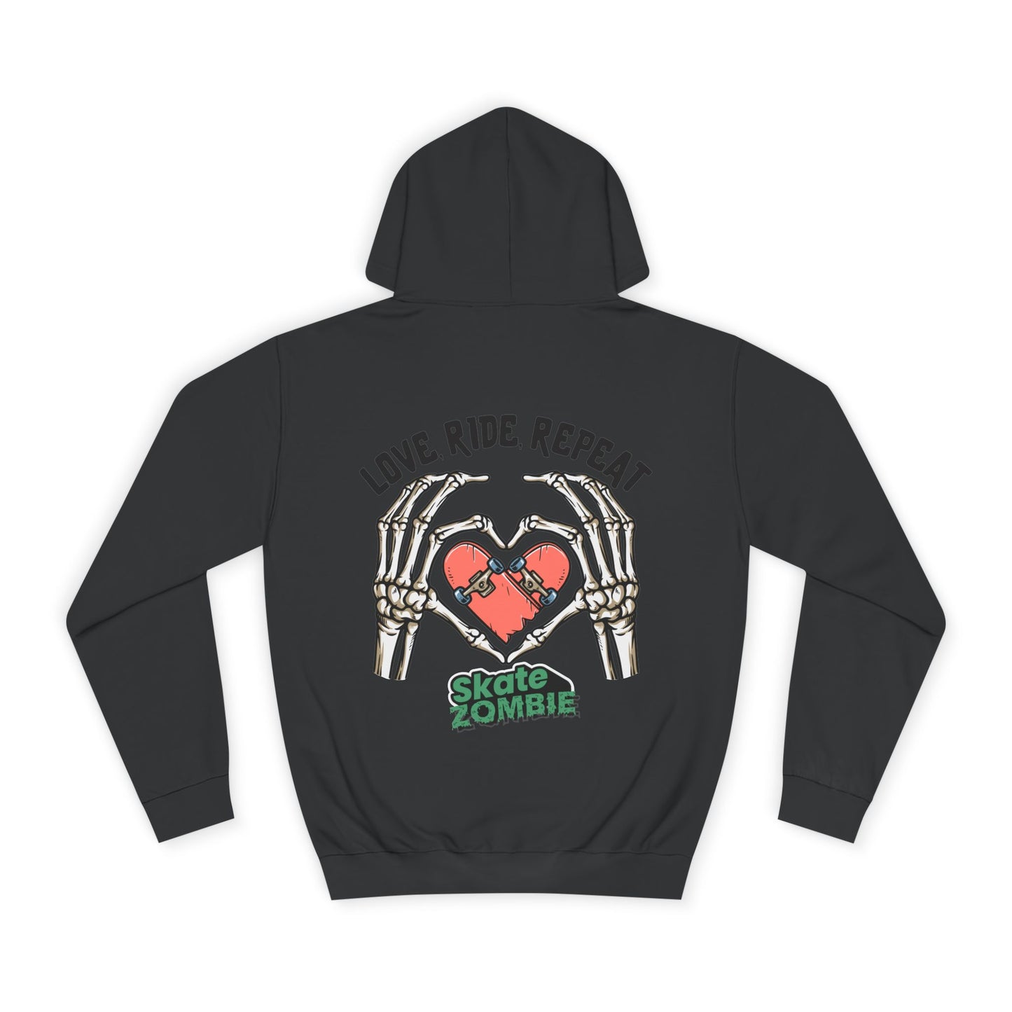 Love Ride Repeat - Unisex Hoodie - Skate Zombie