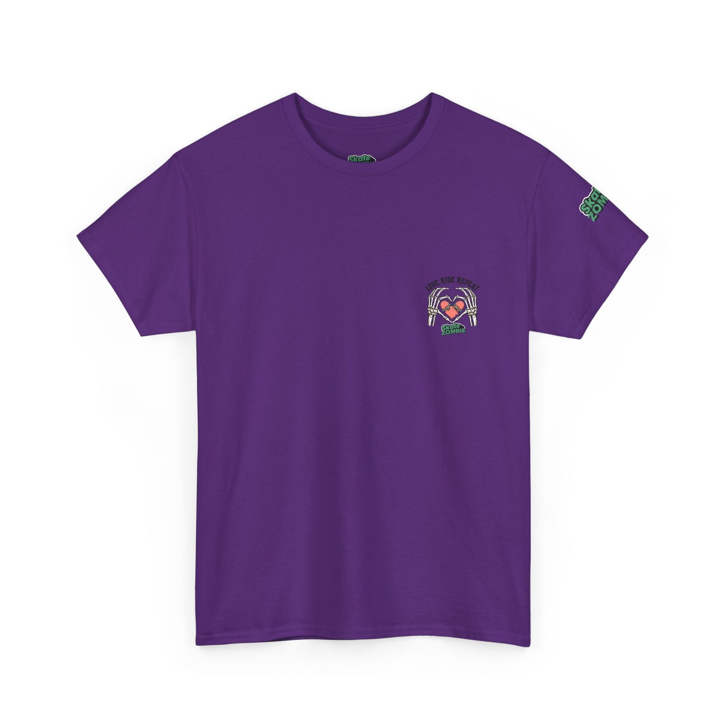 Love Ride Repeat - Unisex Tee - Skate Zombie Small Logo T-Shirt