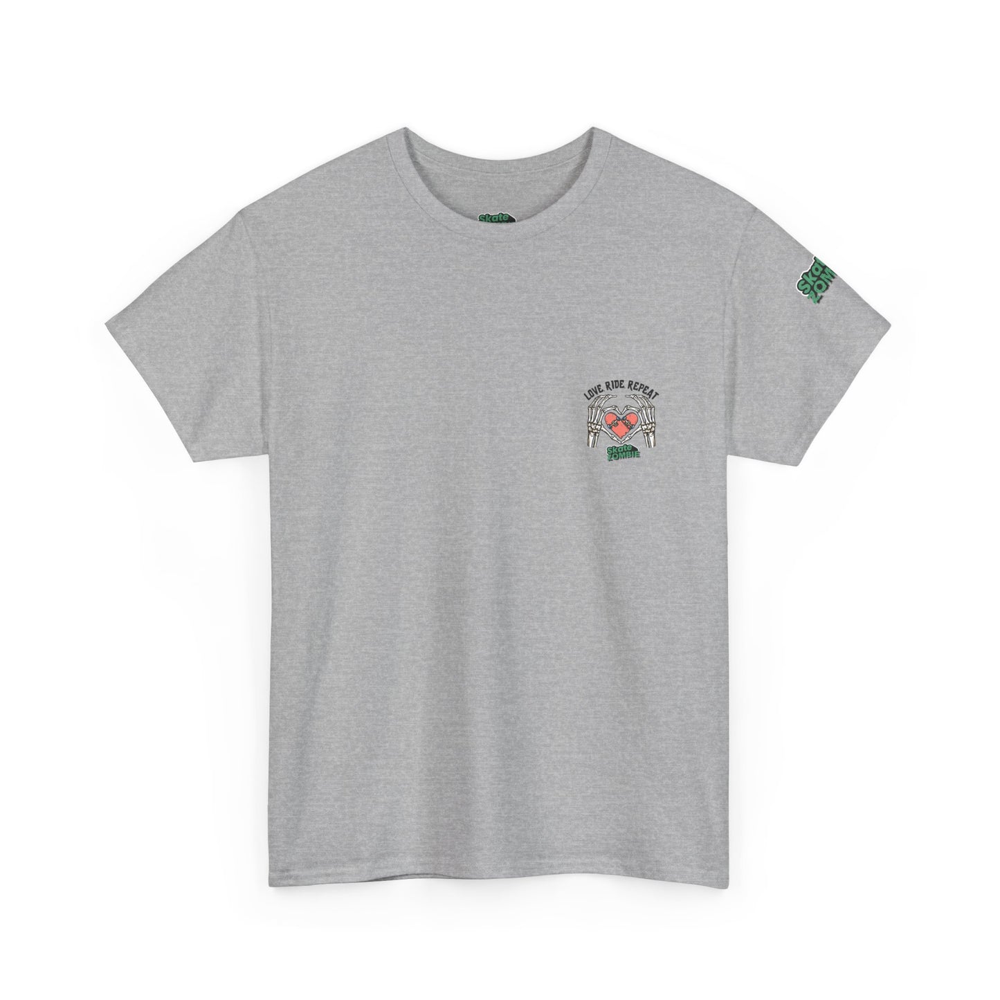 Love Ride Repeat - Unisex Tee - Skate Zombie Small Logo T-Shirt