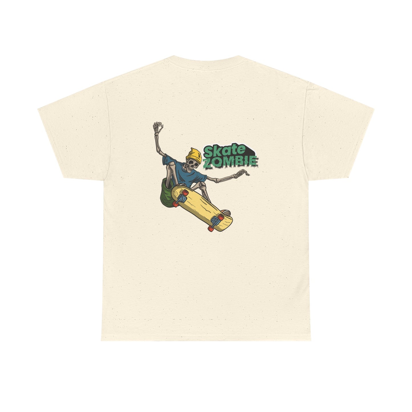 Skate Skeleton - Unisex Tee - Skate Zombie Back Design T-Shirt