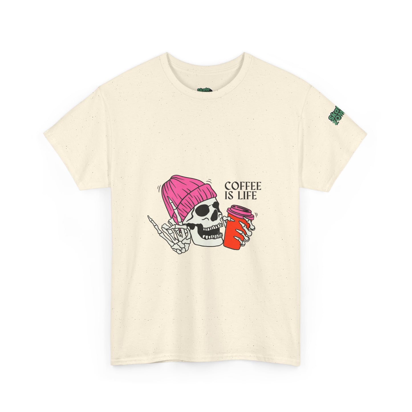 Coffee Is Life - Unisex Tee - Skate Zombie Front Design T-Shirt