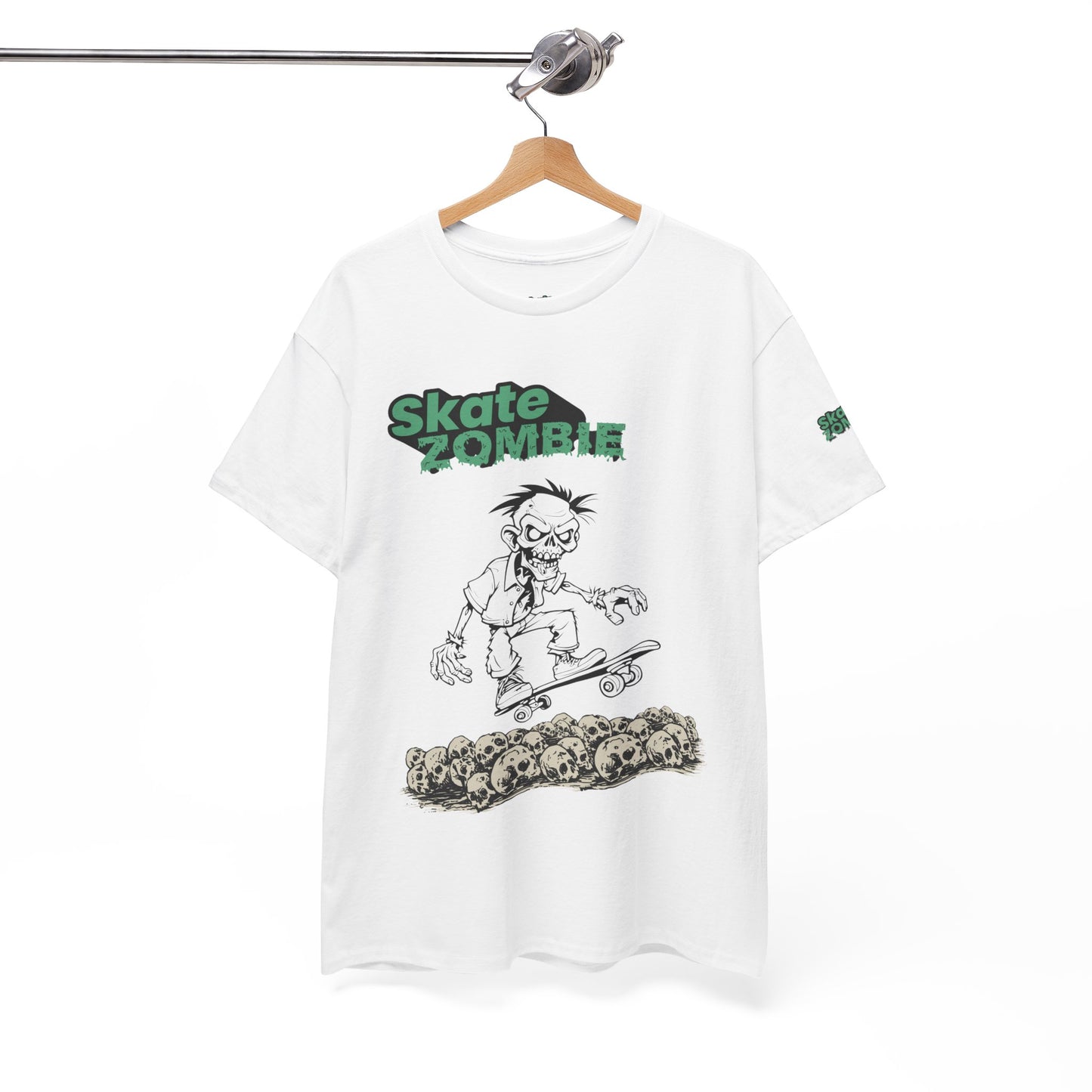 Skate Skulls - Unisex Tee - Skate Zombie Front Design T-Shirt