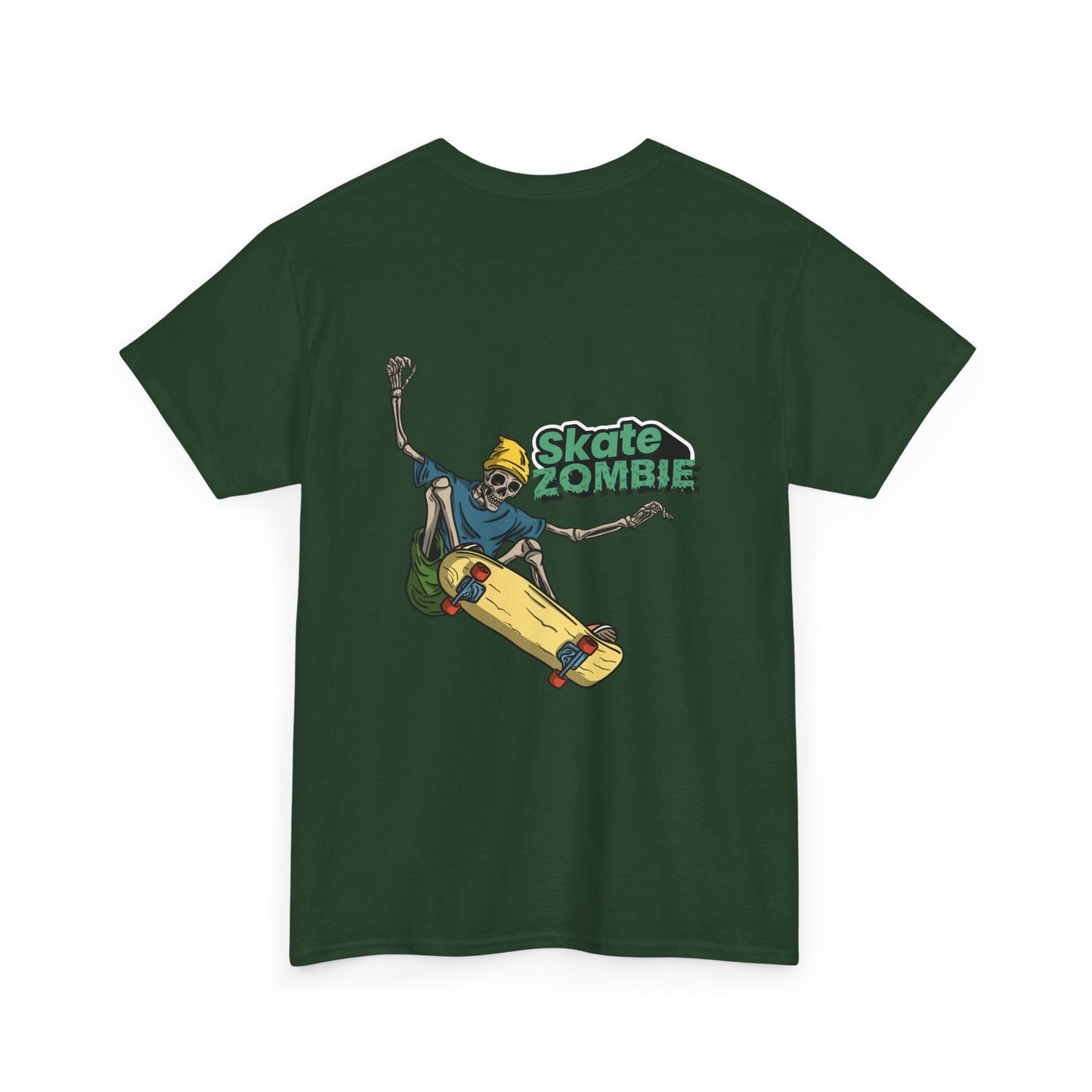 Skate Skeleton - Unisex Tee - Skate Zombie Back Design T-Shirt