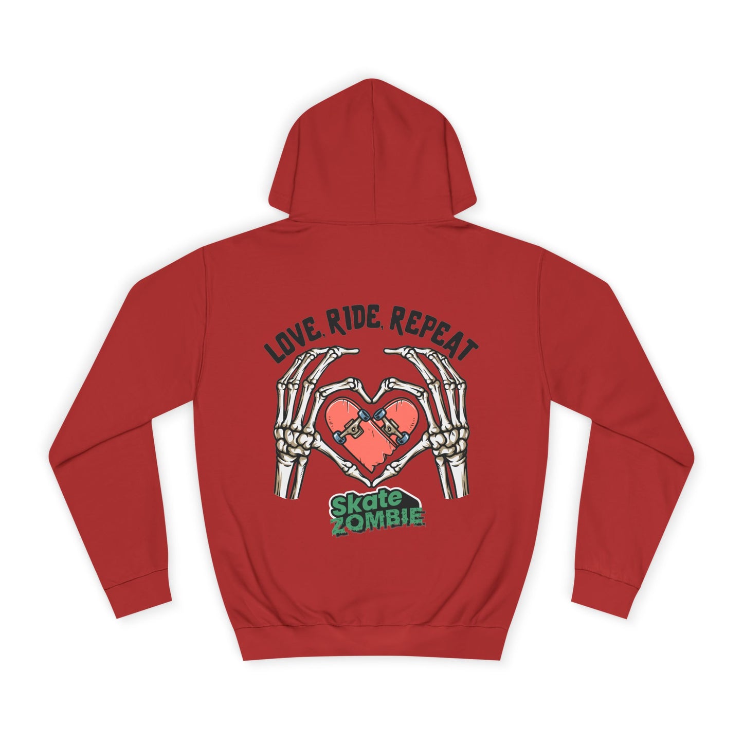 Love Ride Repeat - Unisex Hoodie - Skate Zombie