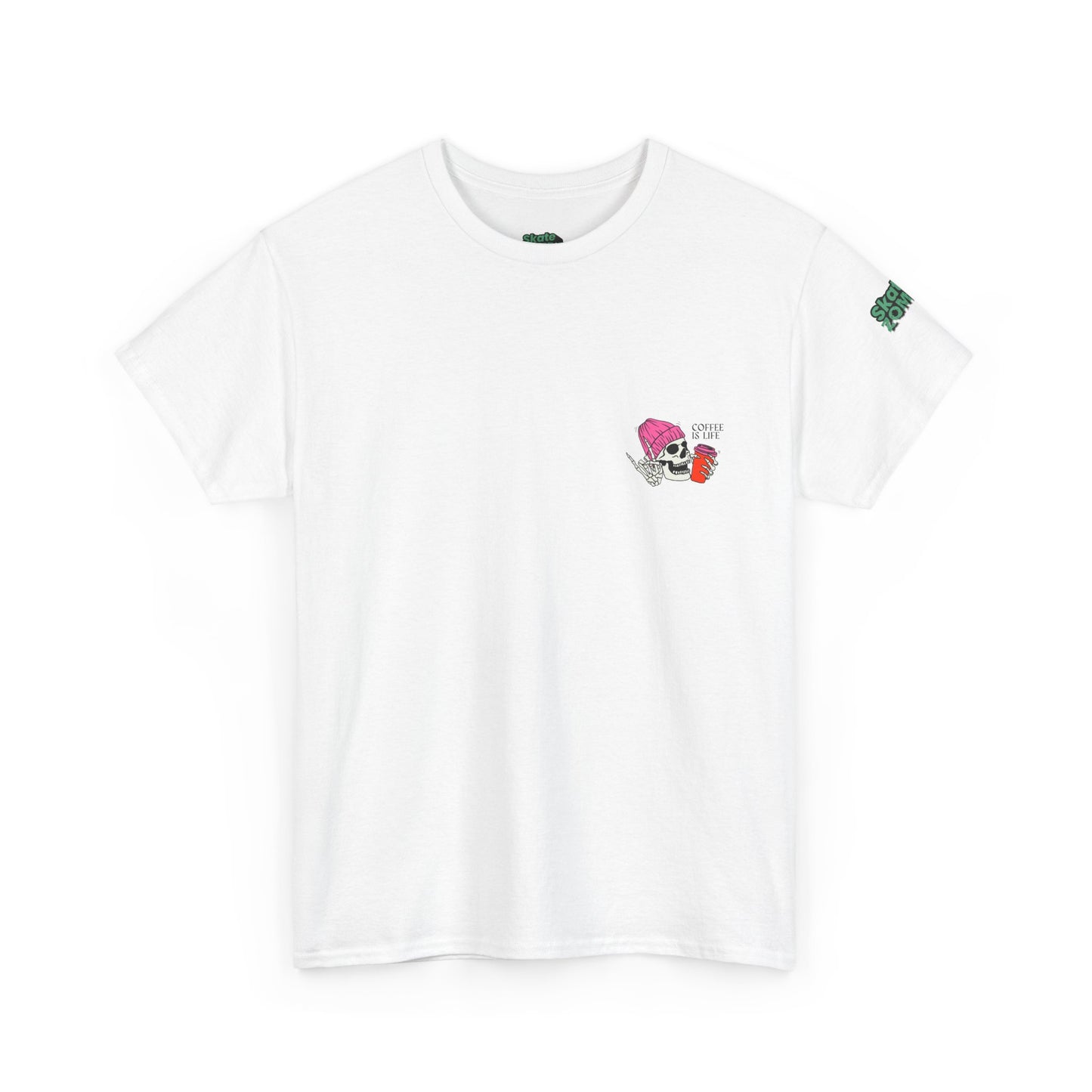 Coffee Is Life - Unisex Tee - Skate Zombie Small Logo T-Shirt