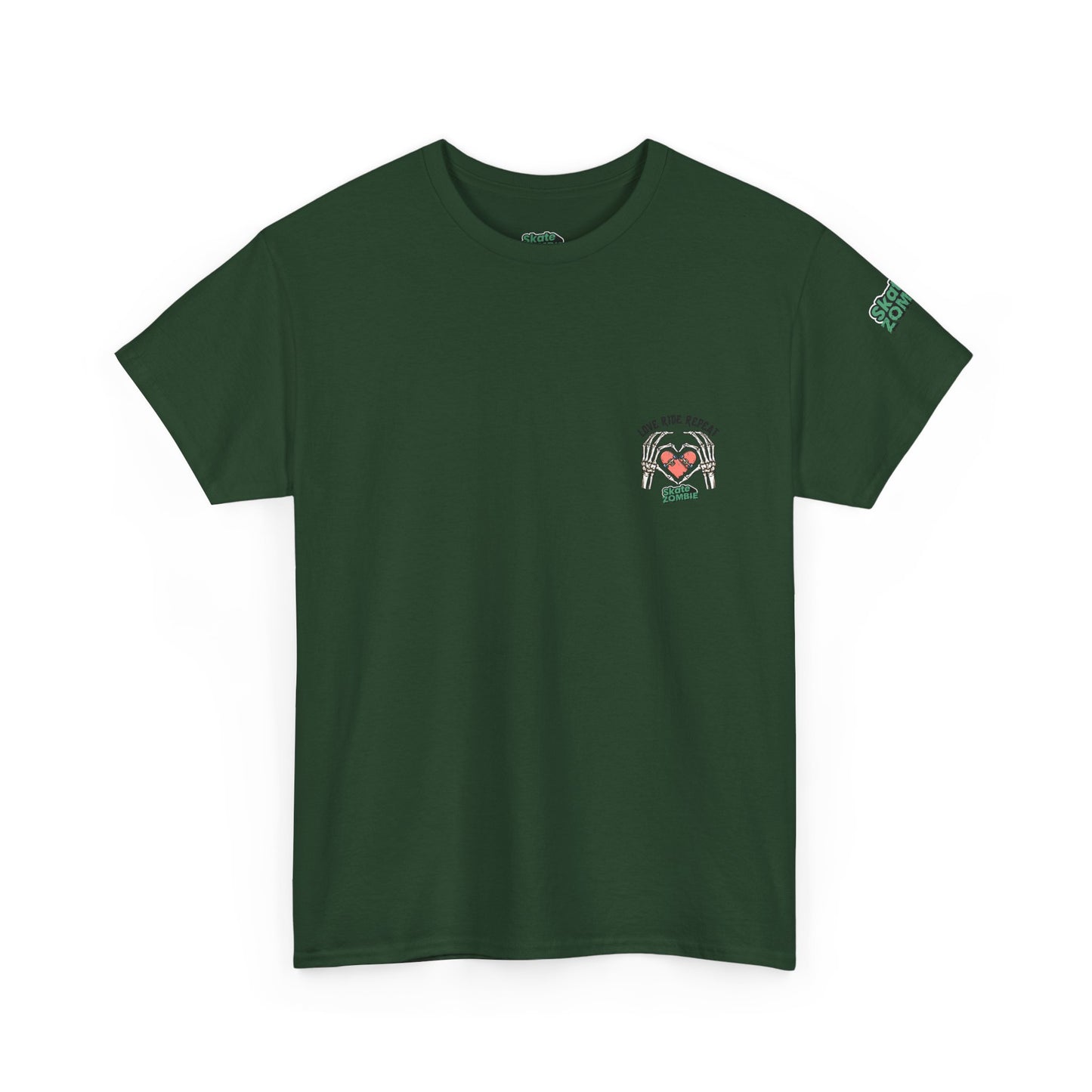 Love Ride Repeat - Unisex Tee - Skate Zombie Small Logo T-Shirt