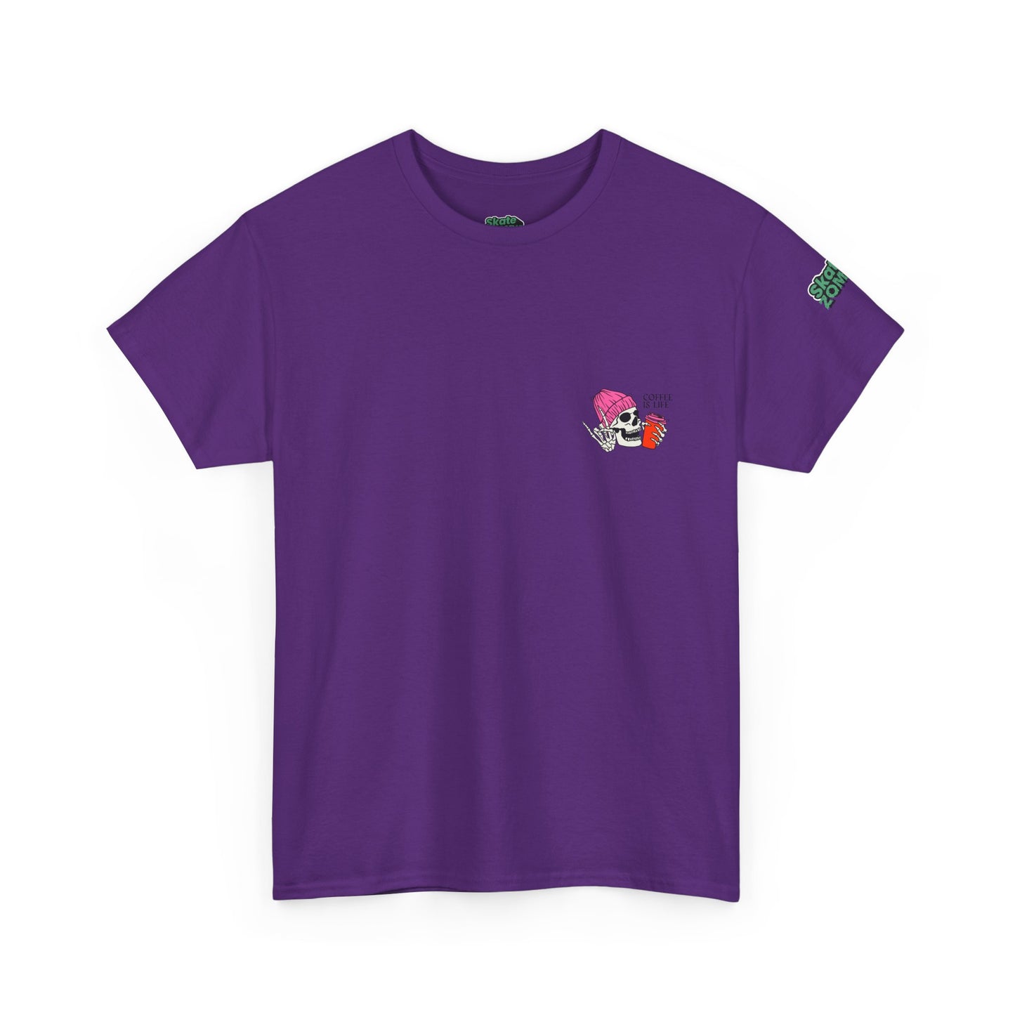 Coffee Is Life - Unisex Tee - Skate Zombie Small Logo T-Shirt