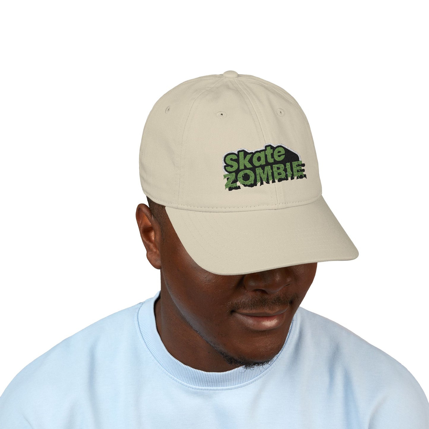 Skate Zombie - Embroidered Organic Baseball Cap