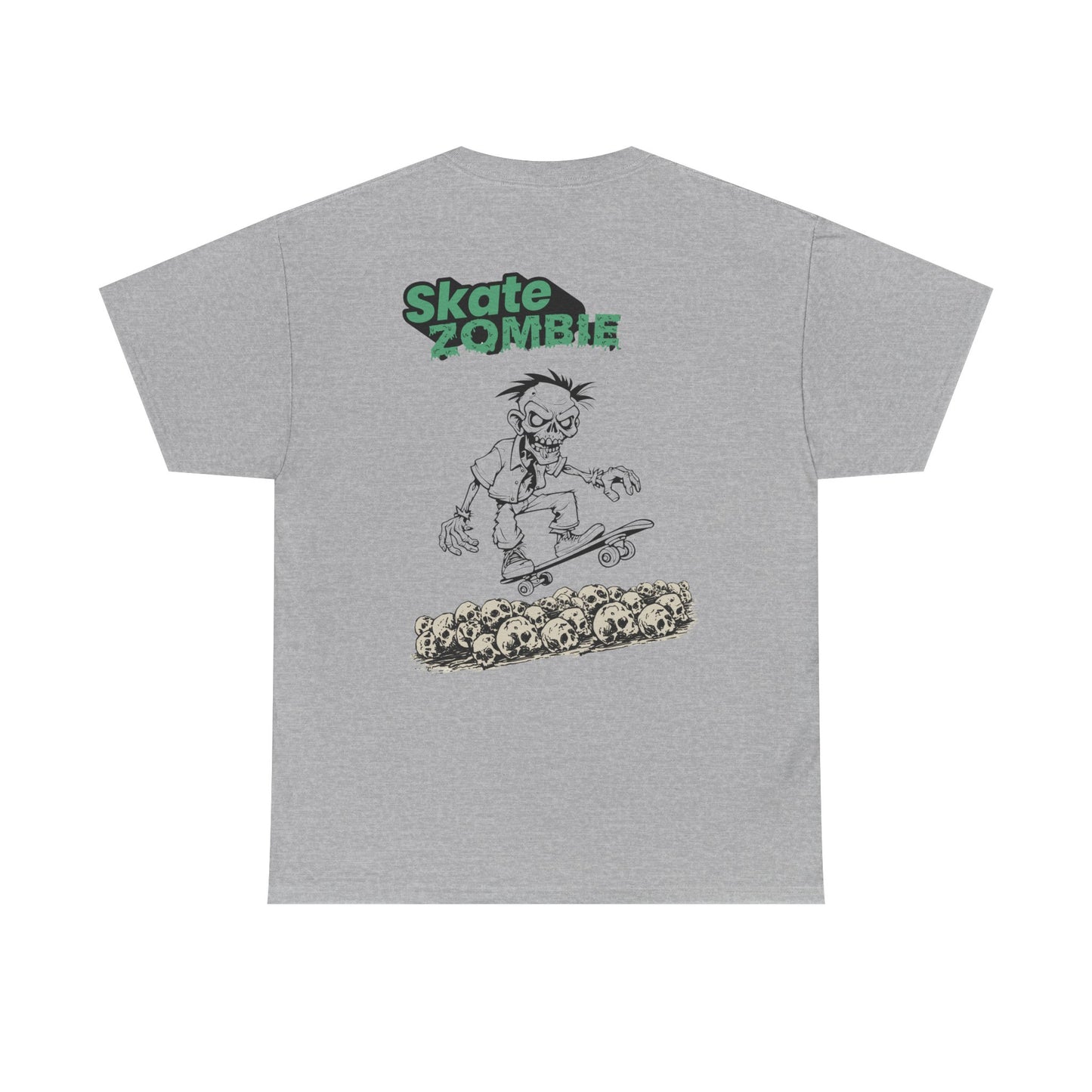 Skate Skulls - Unisex Tee - Skate Zombie Back Design T-Shirt