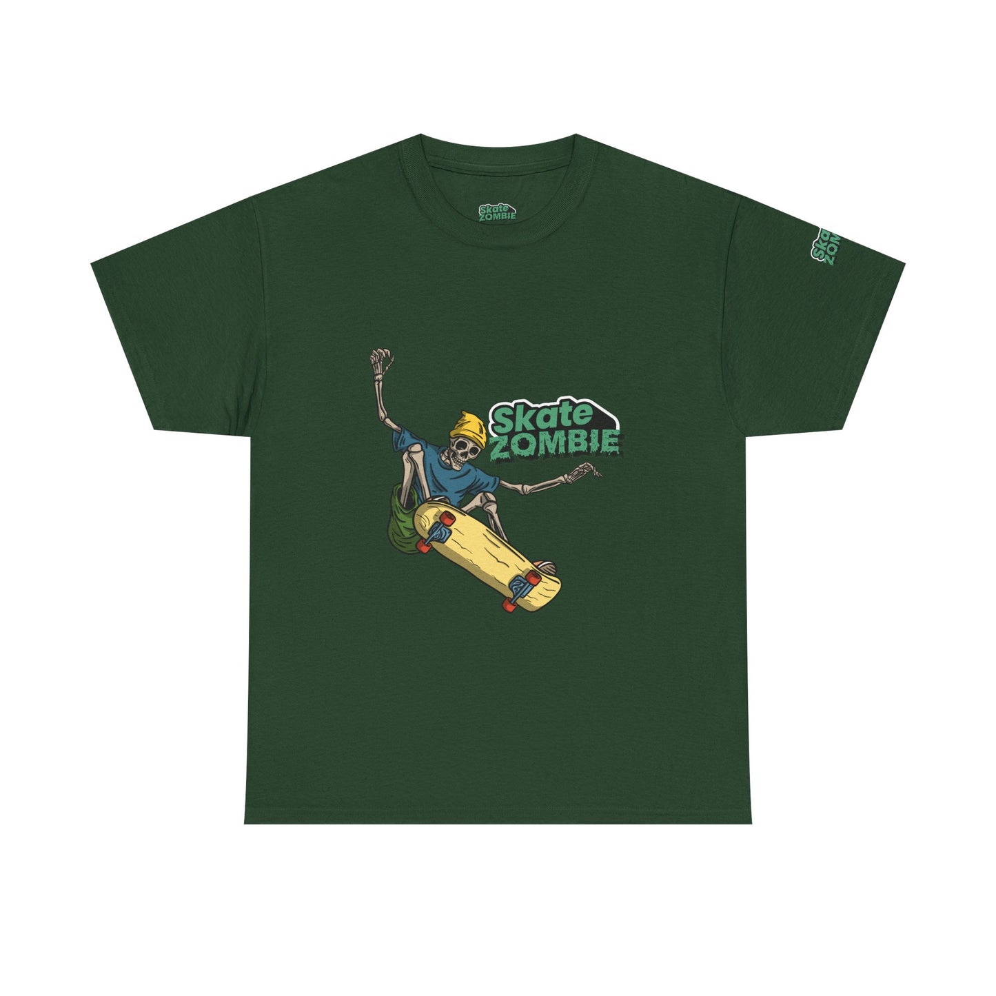 Skate Skeleton - Unisex Tee - Skate Zombie Front Design T-Shirt