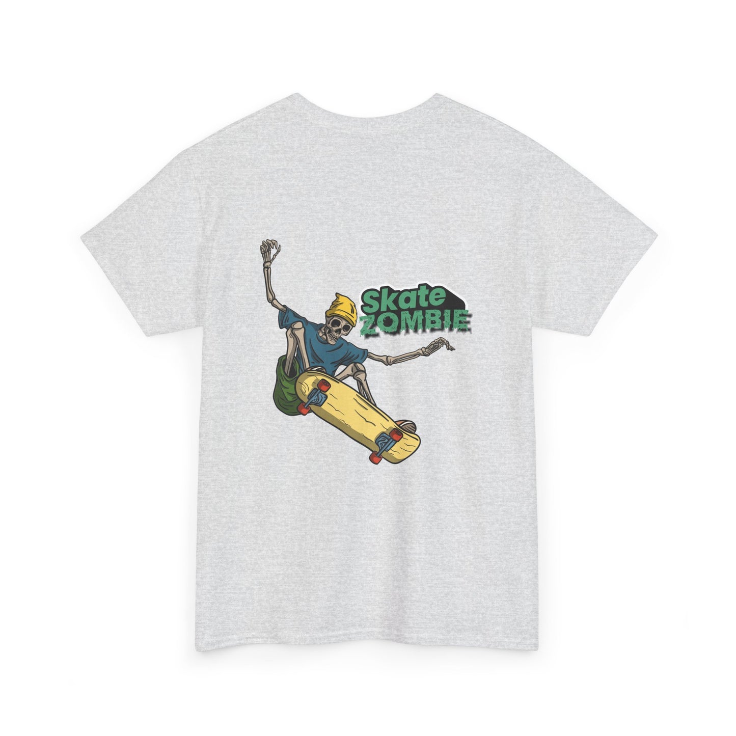 Skate Skeleton - Unisex Tee - Skate Zombie Back Design T-Shirt