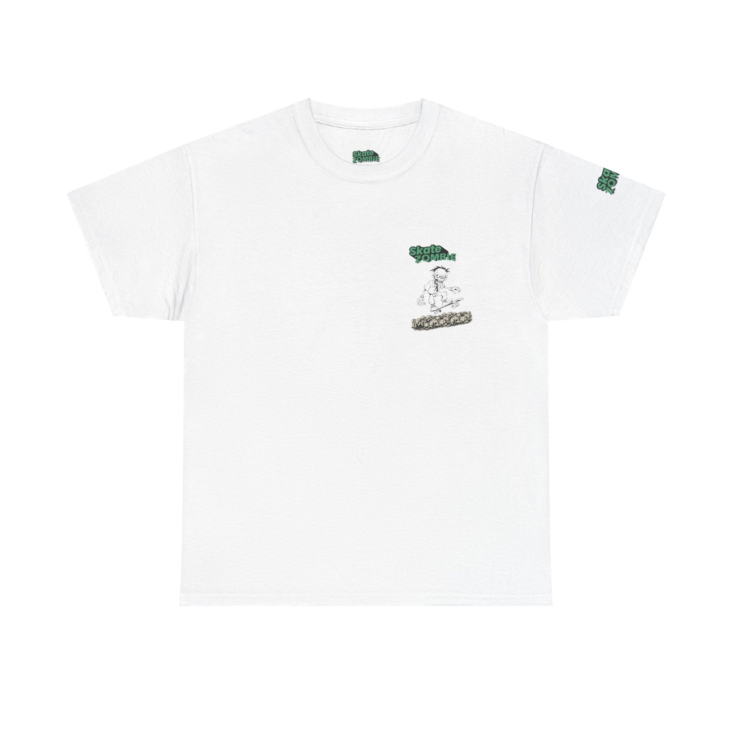 Skate Skulls - Unisex Tee - Skate Zombie Small Logo T-Shirt