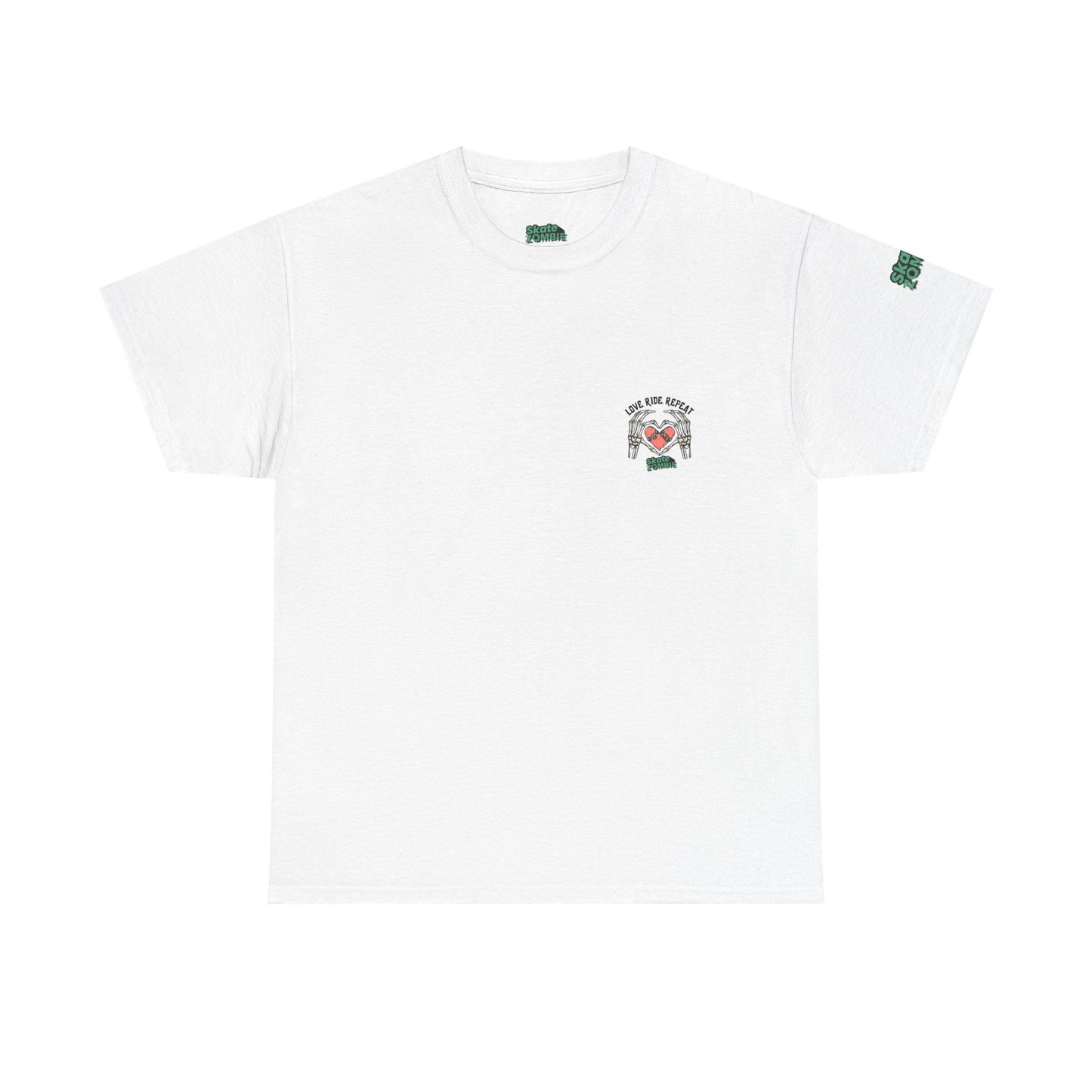 Love Ride Repeat - Unisex Tee - Skate Zombie Small Logo T-Shirt