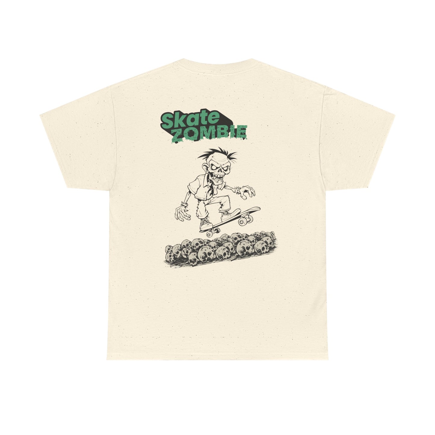 Skate Skulls - Unisex Tee - Skate Zombie Back Design T-Shirt