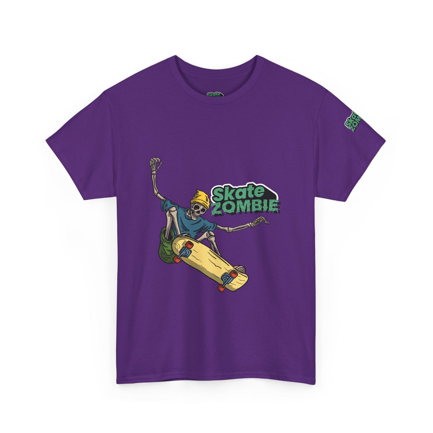 Skate Skeleton - Unisex Tee - Skate Zombie Front Design T-Shirt